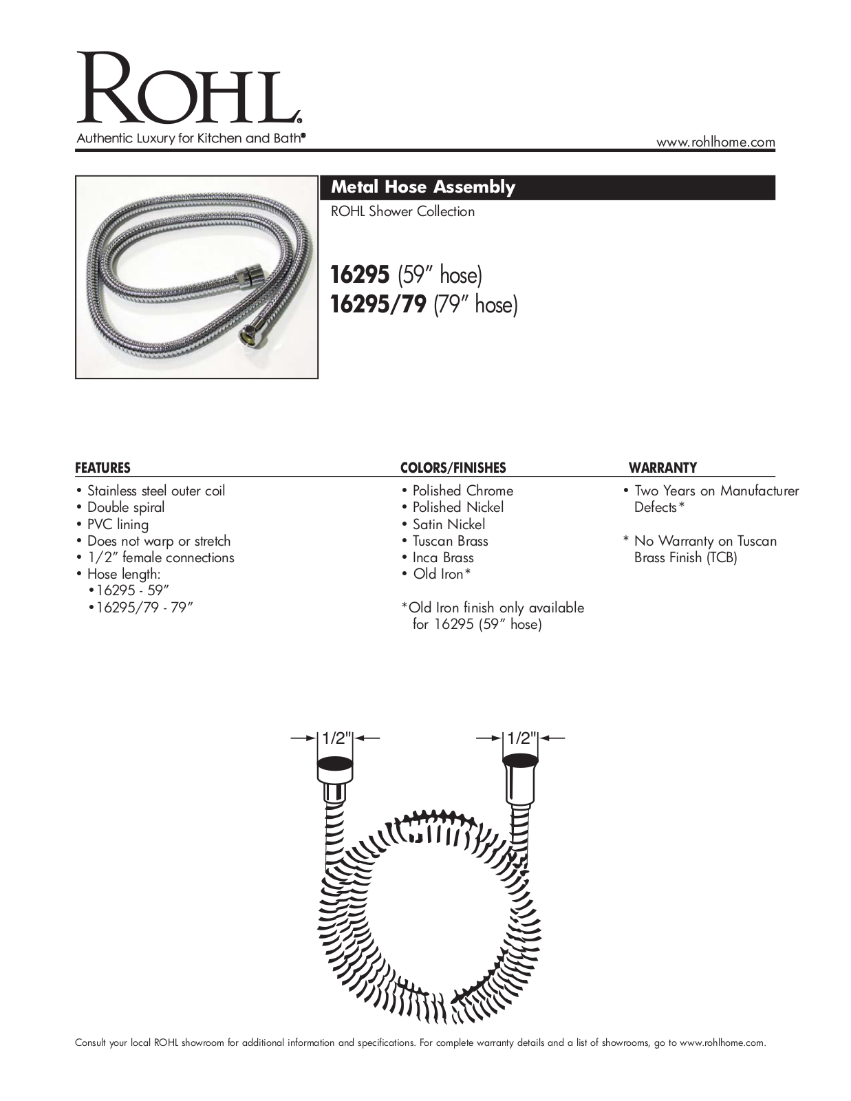 Rohl 1629579TCB, 16295TCB Assembly Guide