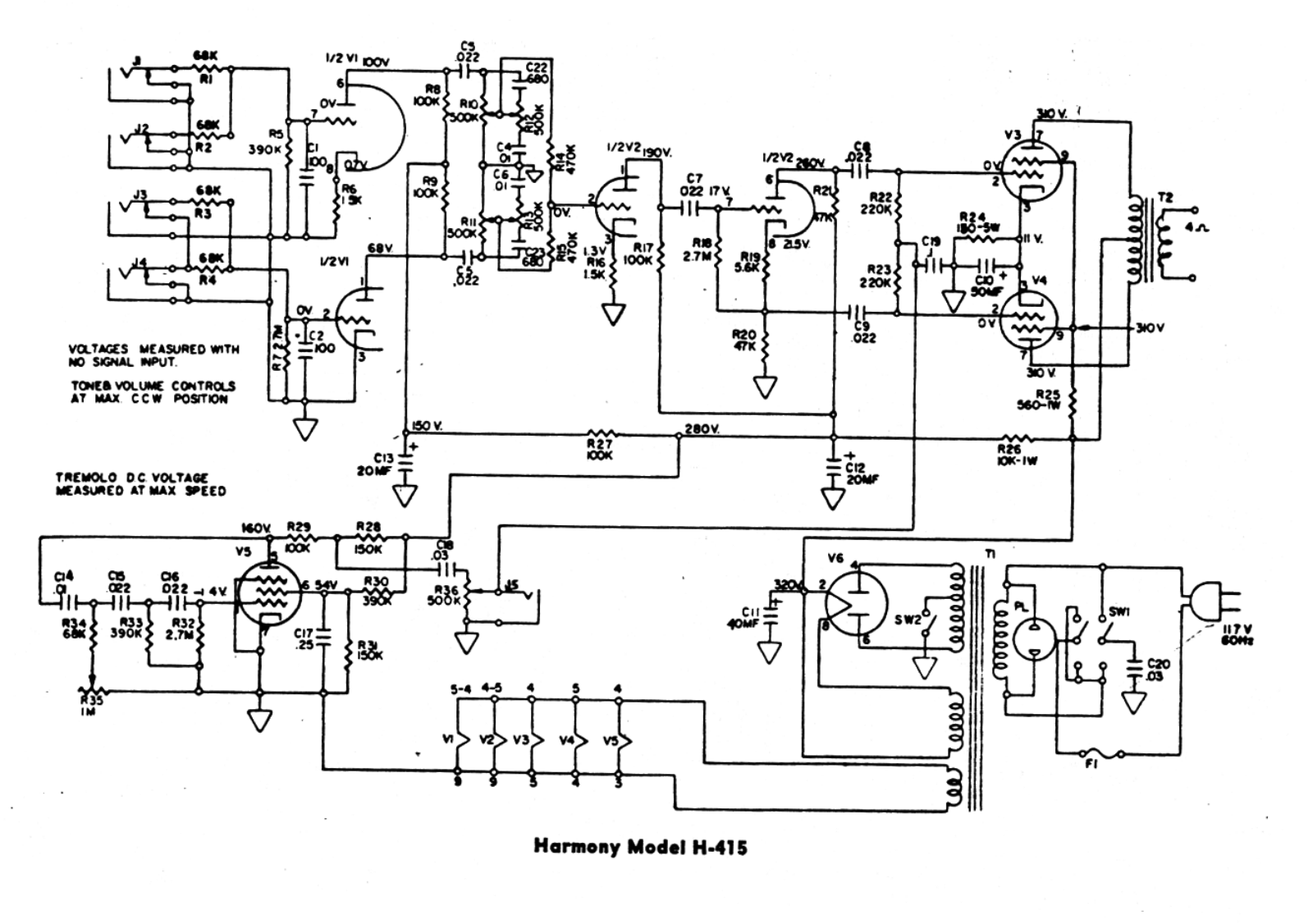 Harmony 415 schematic