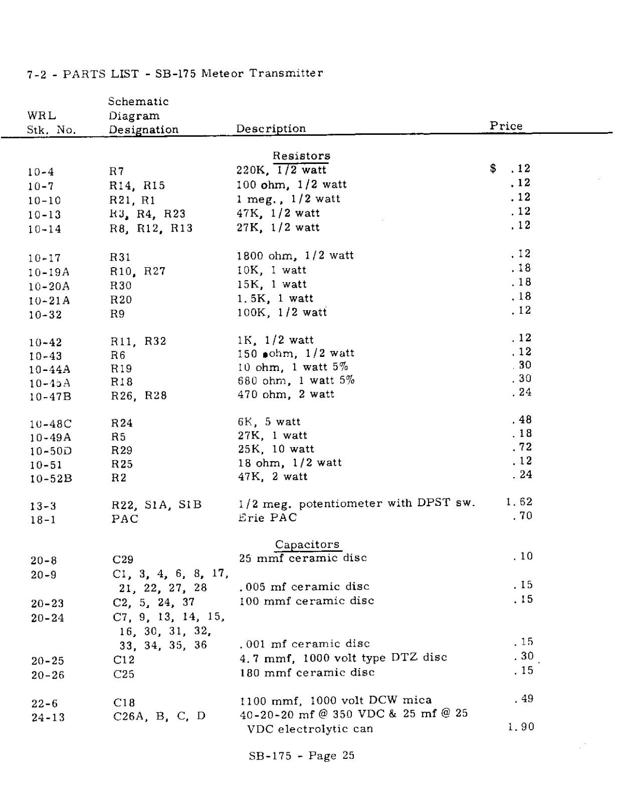 WRL SB-175 User Manual (PAGE 25)