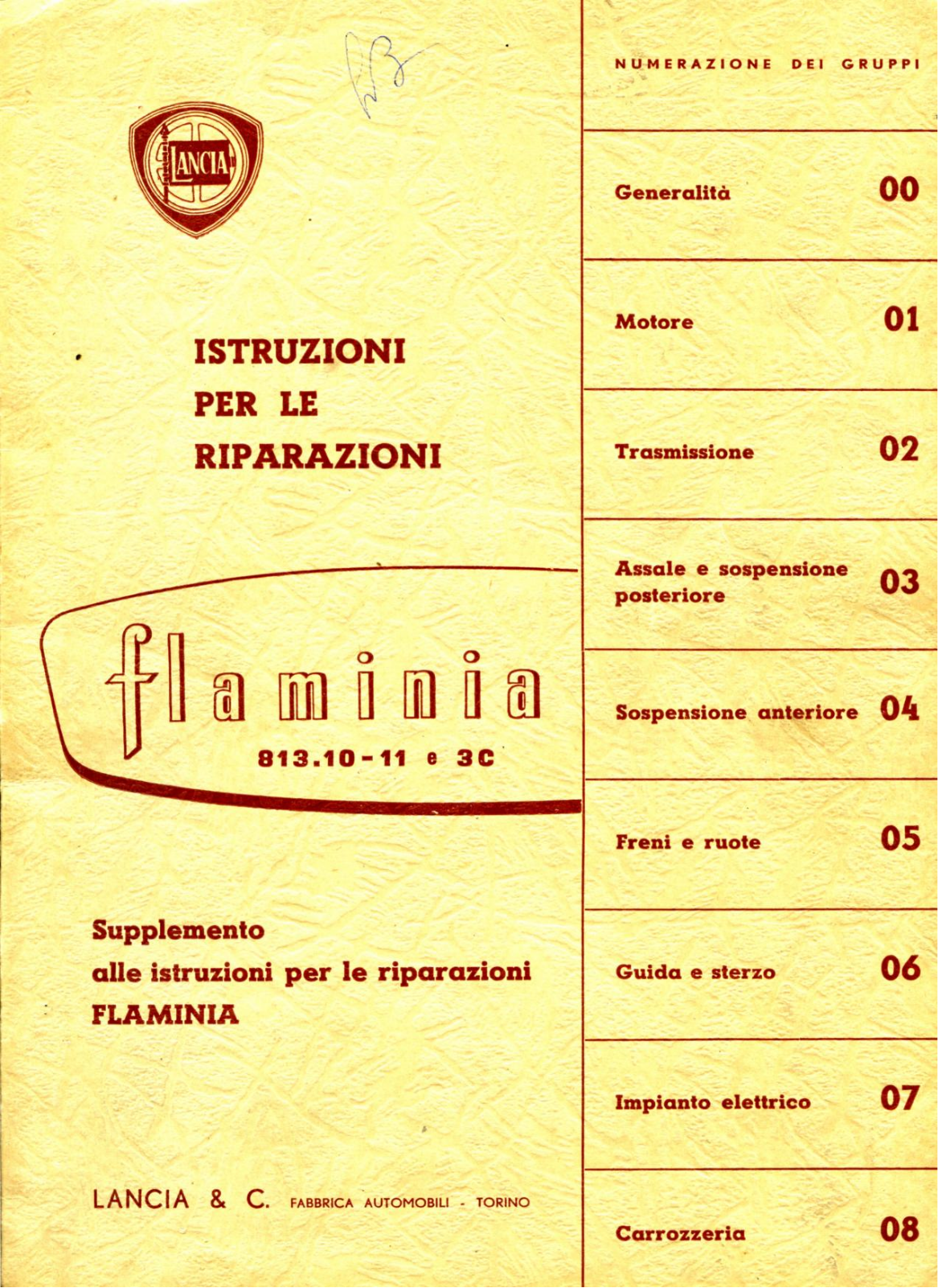 Lancia Flaminia User Manual