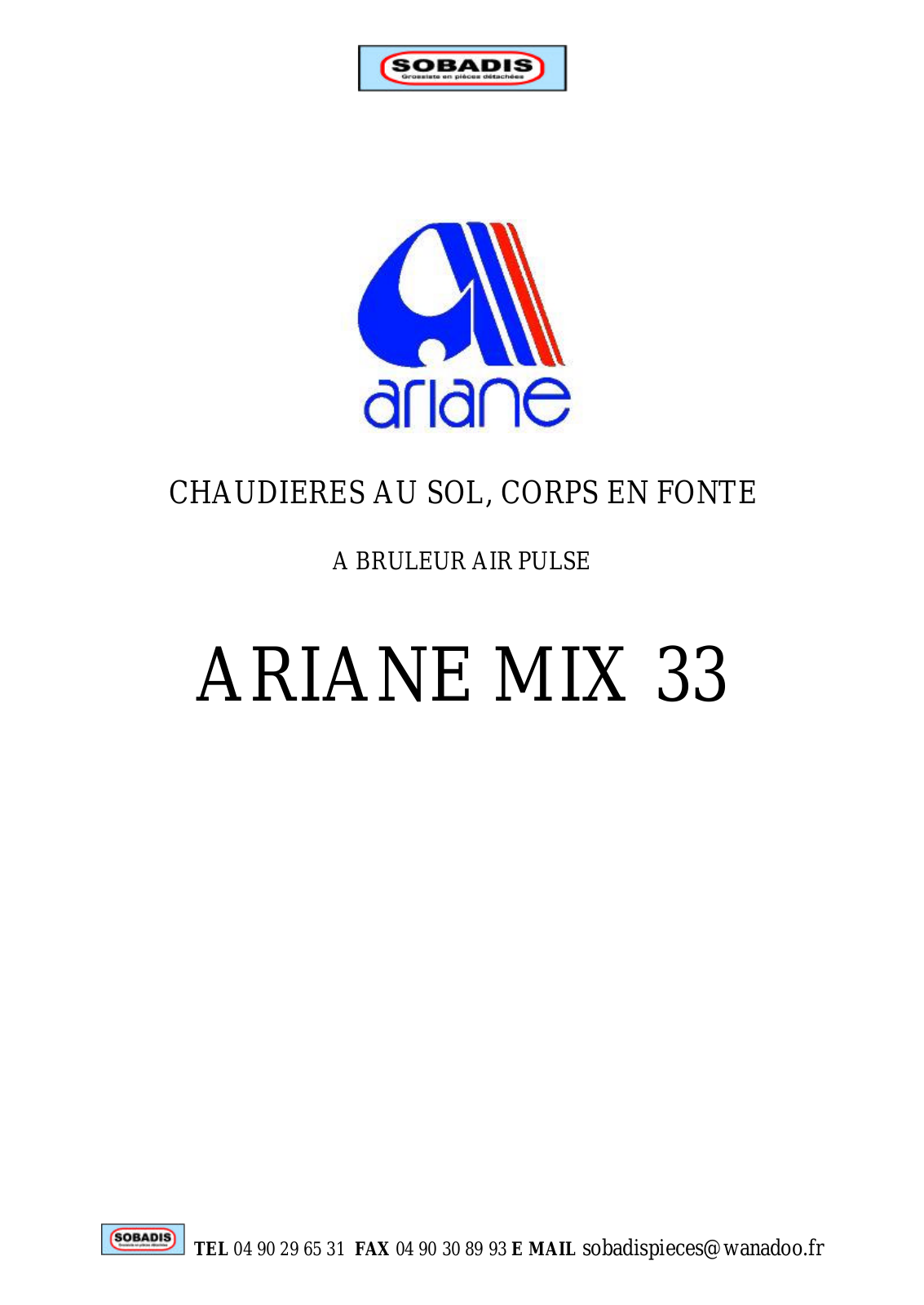 ARIANE MIX 33 User Manual