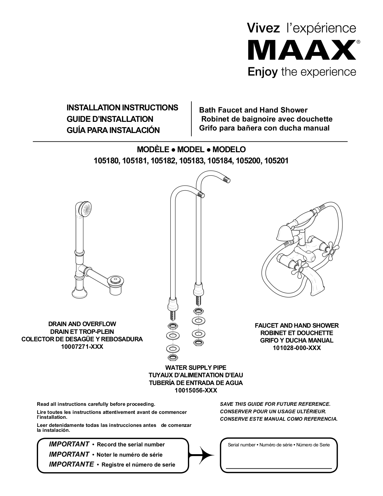 MAAX 5830 User Manual