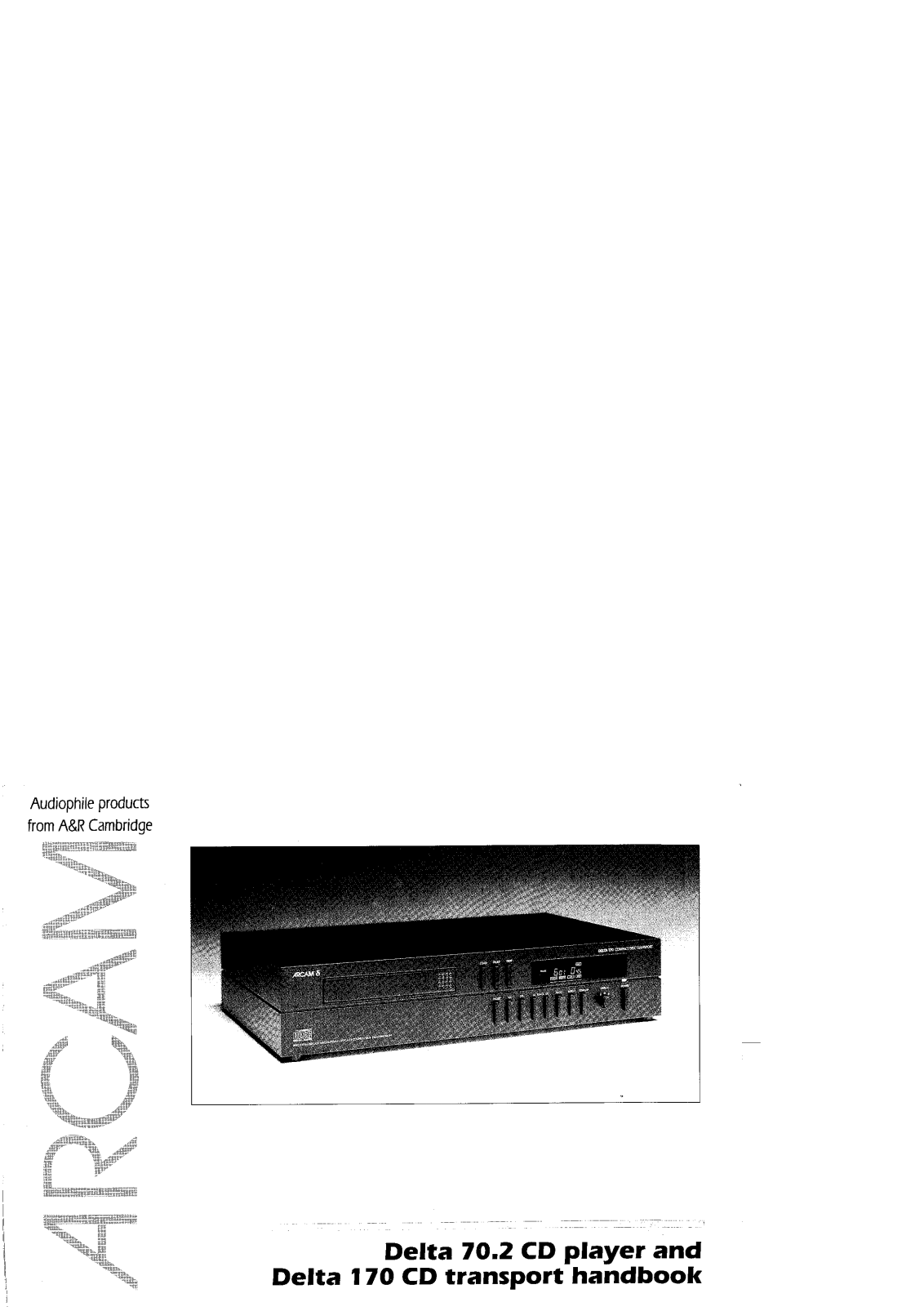 Arcam Delta 170 User Manual