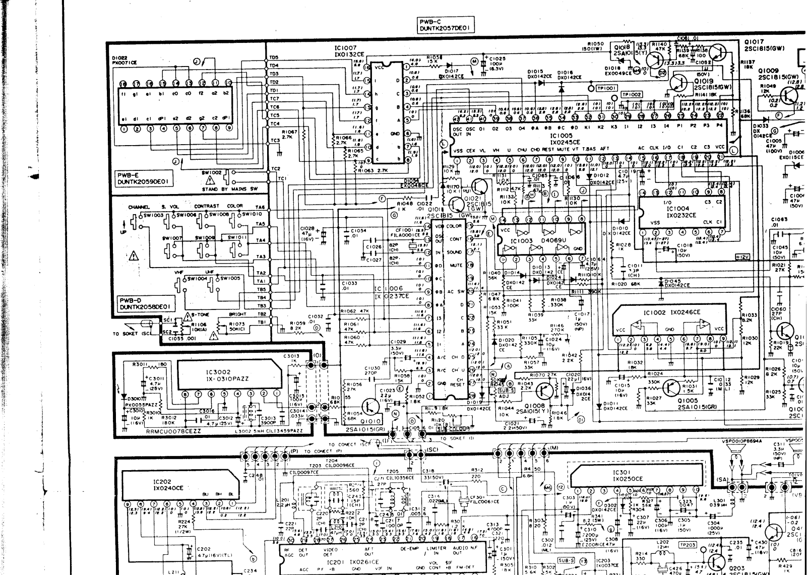 SHARP C-2002G Schematics