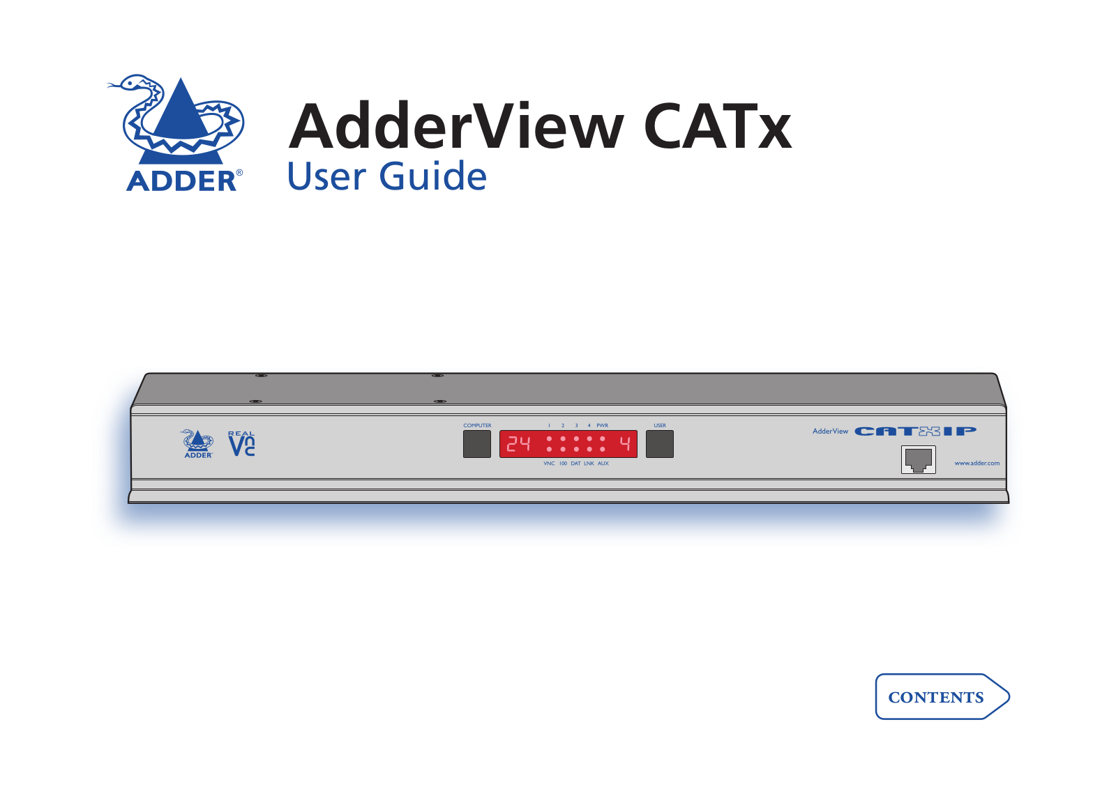 ADDER AdderView CATx User Manual