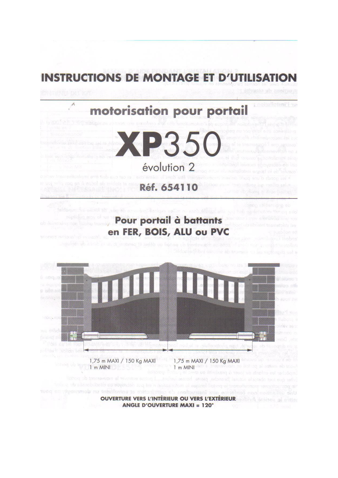 Avidsen XP350 EVOLUTION 2 User Manual