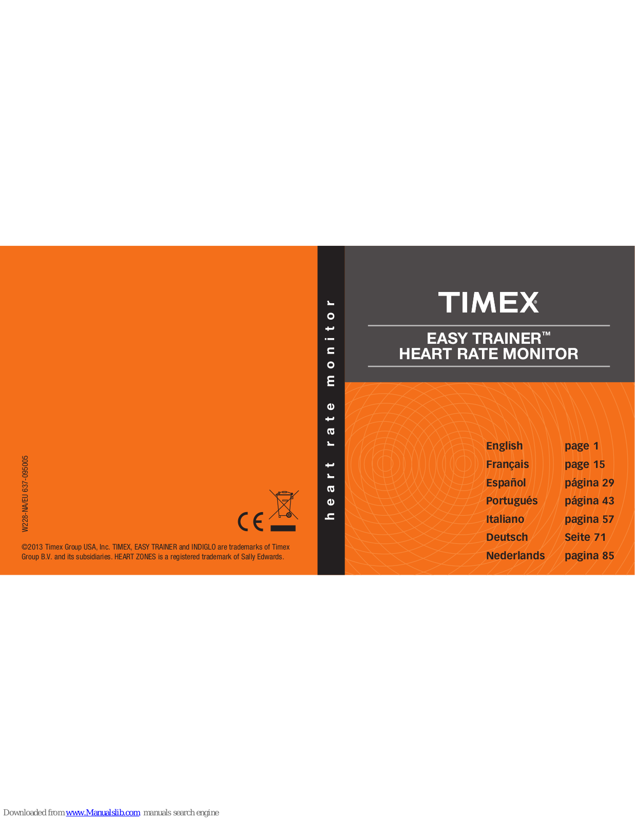 Timex Easy trainer Owner's Manual