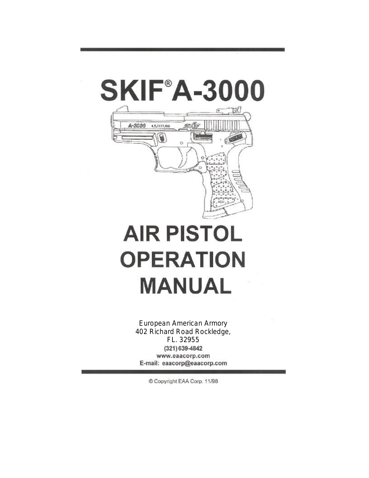 EAA Skif A-3000 Instruction Manual