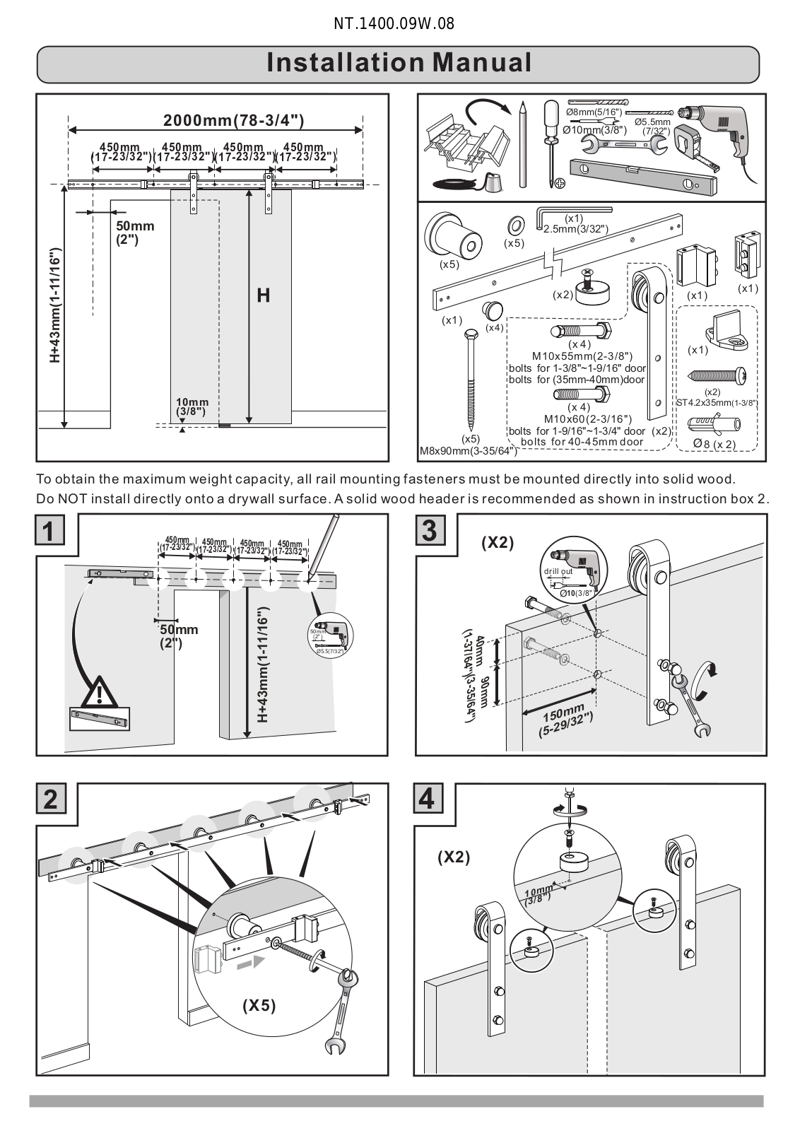 Quiet Glide CSHW1039 Installation & Assembly - ManualMachine.com