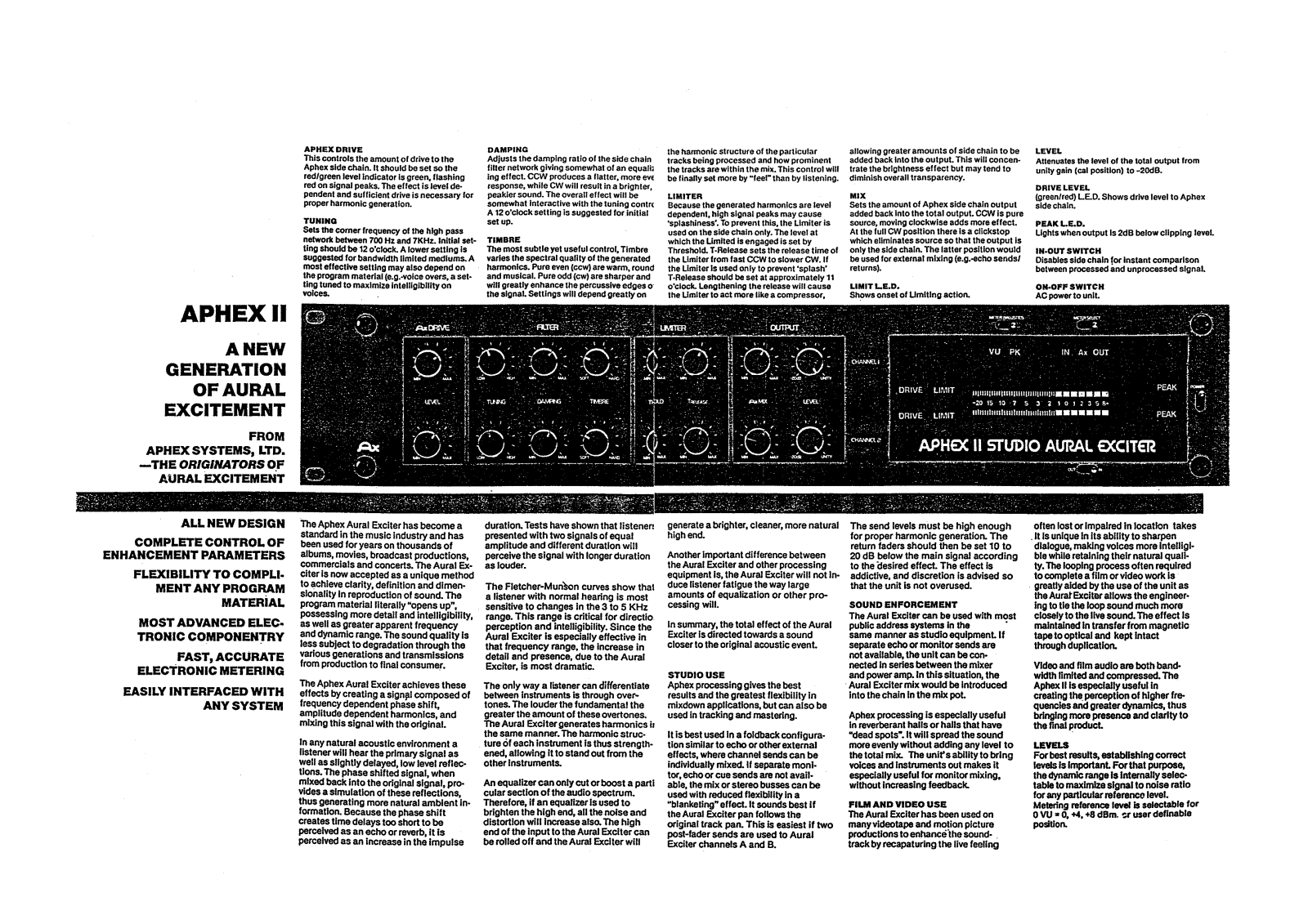 Aphex Aphex II Service Manual