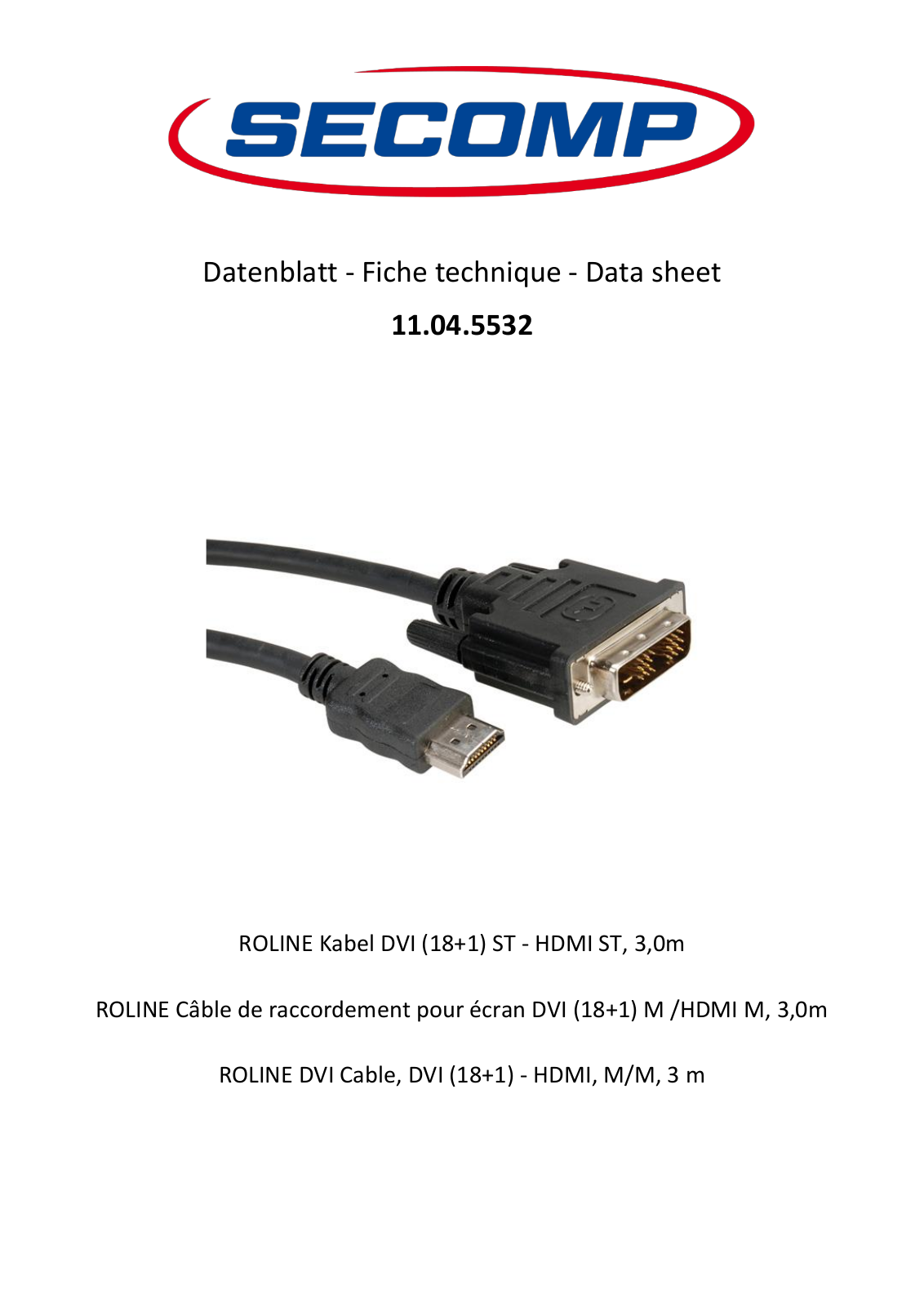 ROLINE 11045532 Datasheet - ManualMachine.com