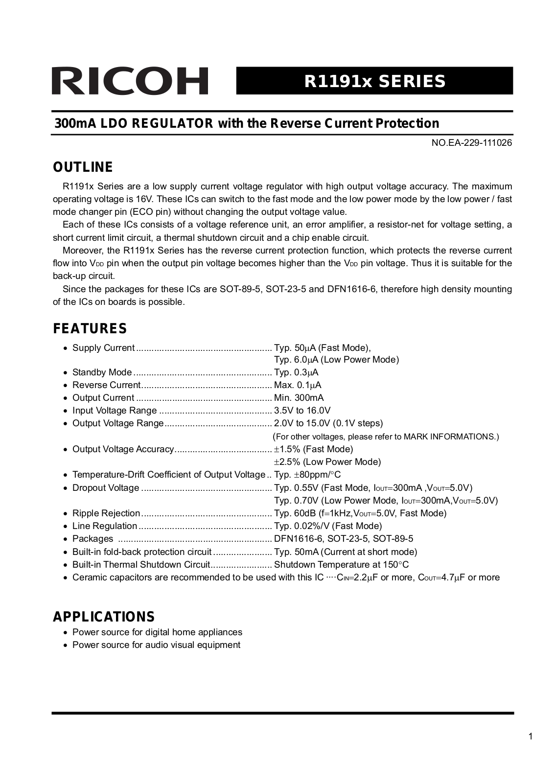 RICOH R1191x User Manual