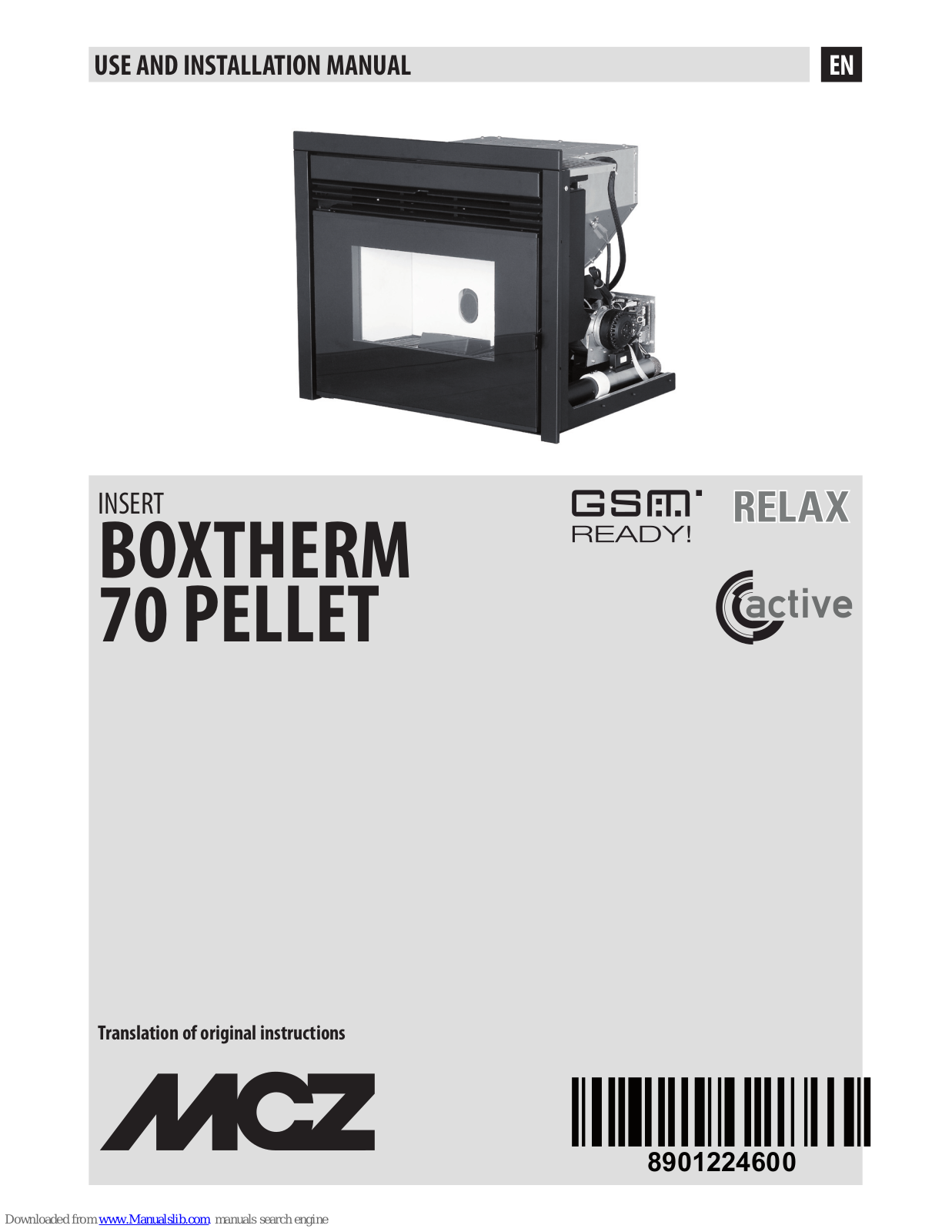 MCZ BOXTHERM 70 PELLET Installation Manual