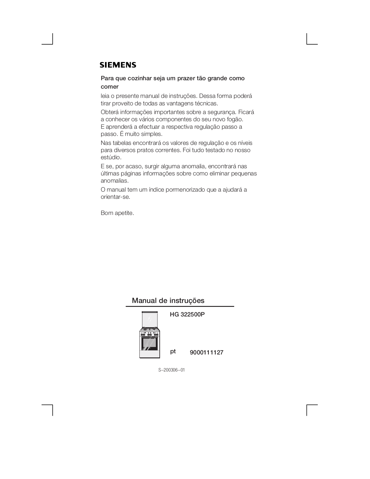 Siemens HG322500P User Manual