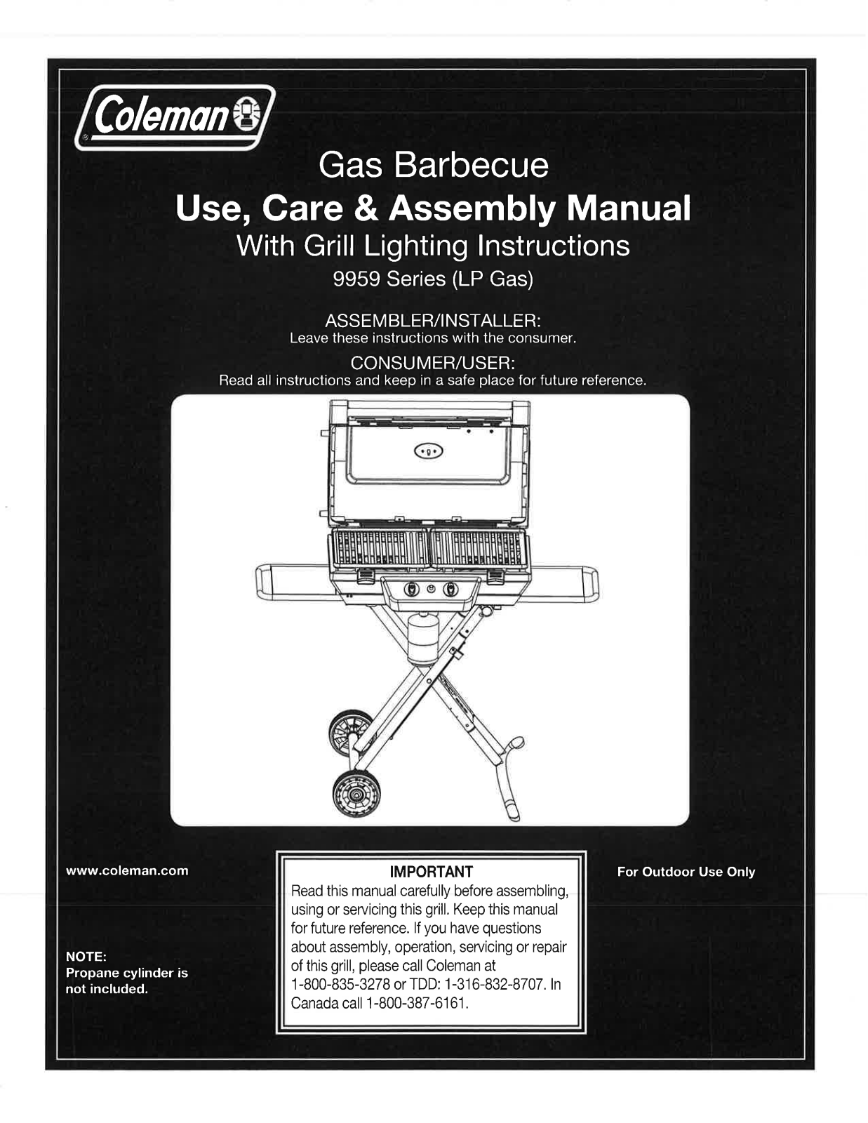 Coleman Nxt200 Owner's Manual