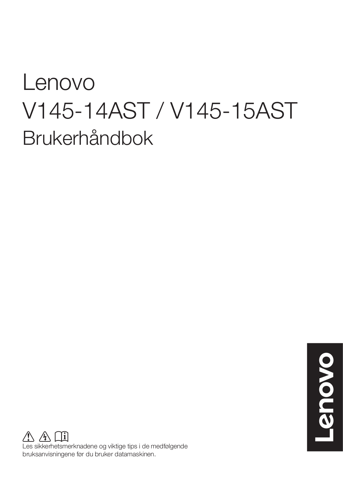 Lenovo V145-14AST, V145-15AST User Guide