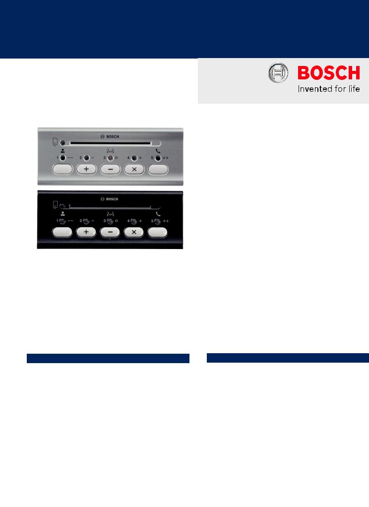 Bosch DCN-FVCRD-D, DCN-FVCRD, DCN-IDCRD Specsheet