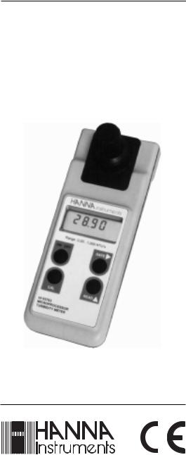 Hanna Instruments HI 93703 User Manual