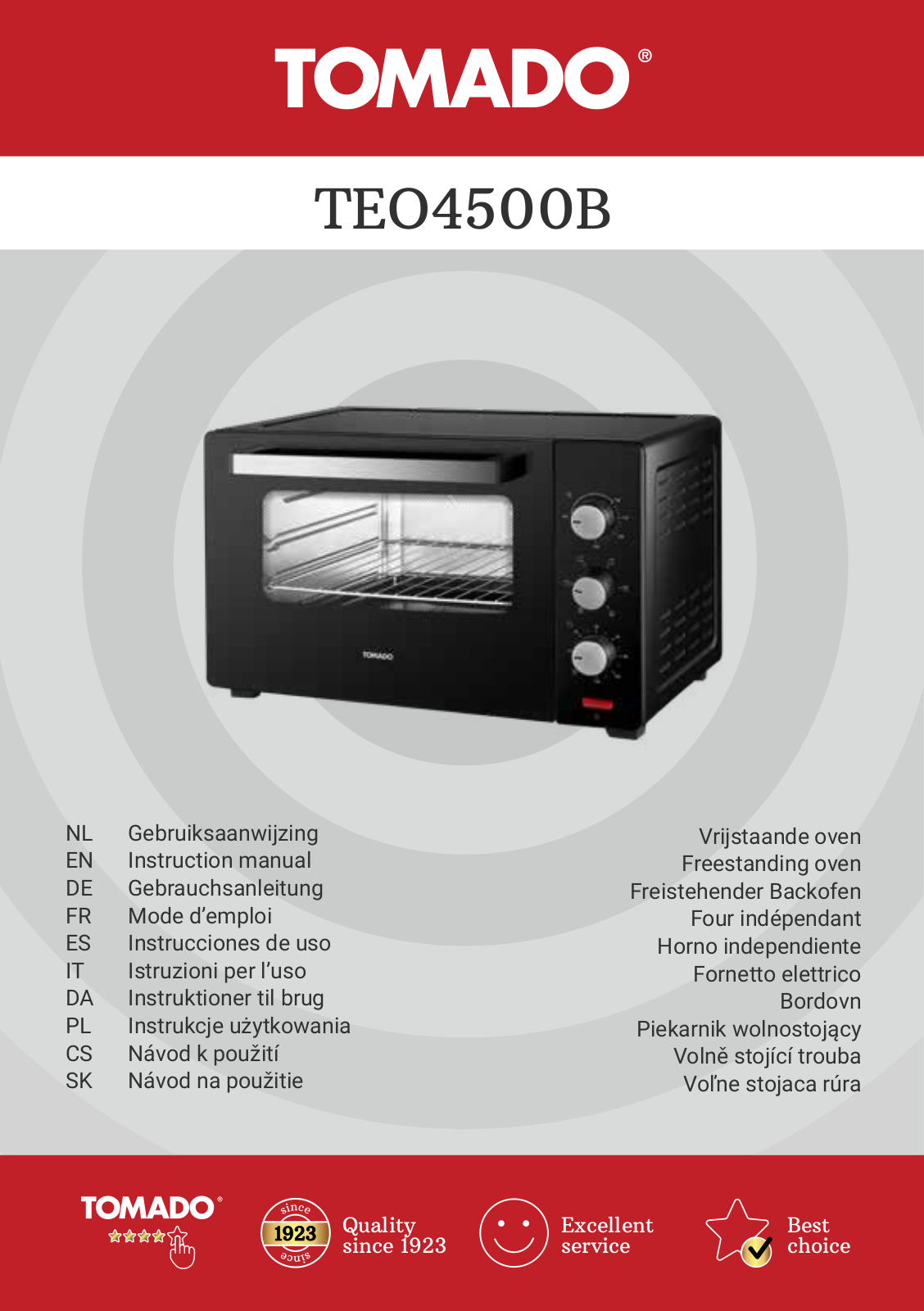 Tomado TEO4500B User guide - ManualMachine.com