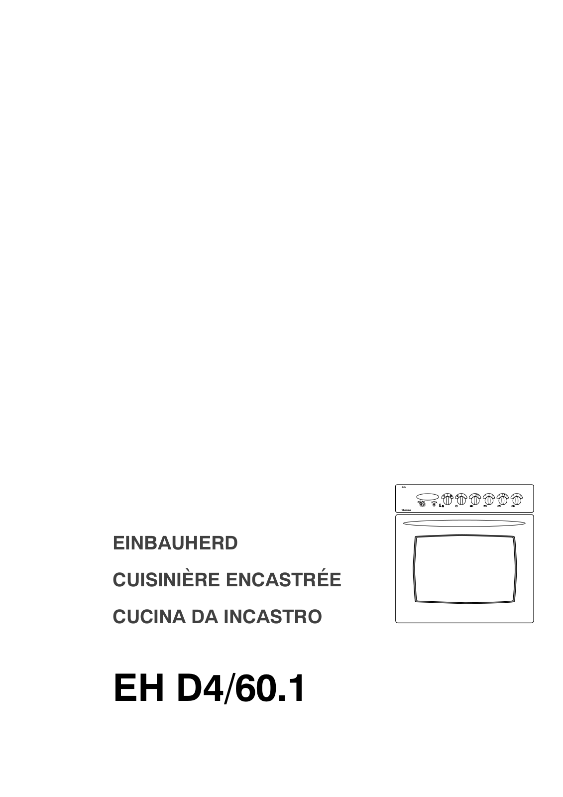 Therma EH D4/60.1 Operating Manual