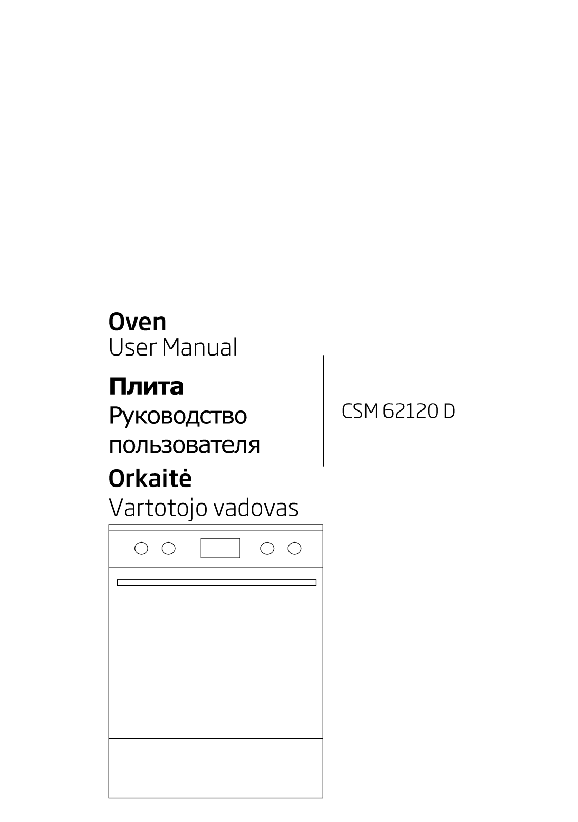 Beko CSM62120D User manual