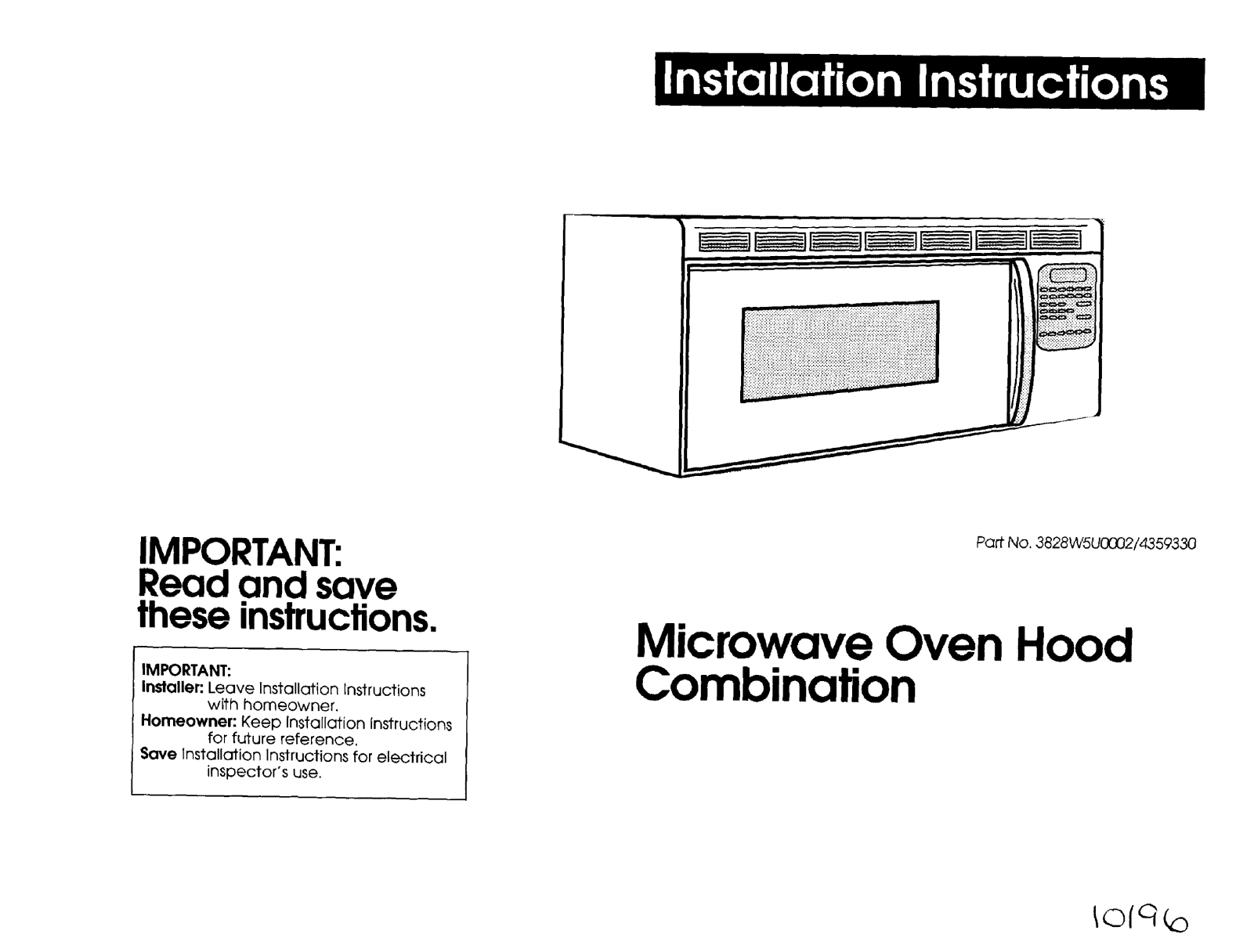 Whirlpool GH9115XEB2, GH9115XEQ0, GH9115XEB0, GH9115XEQ1, GH9115XEB1 Installation Guide - ManualMachine.com