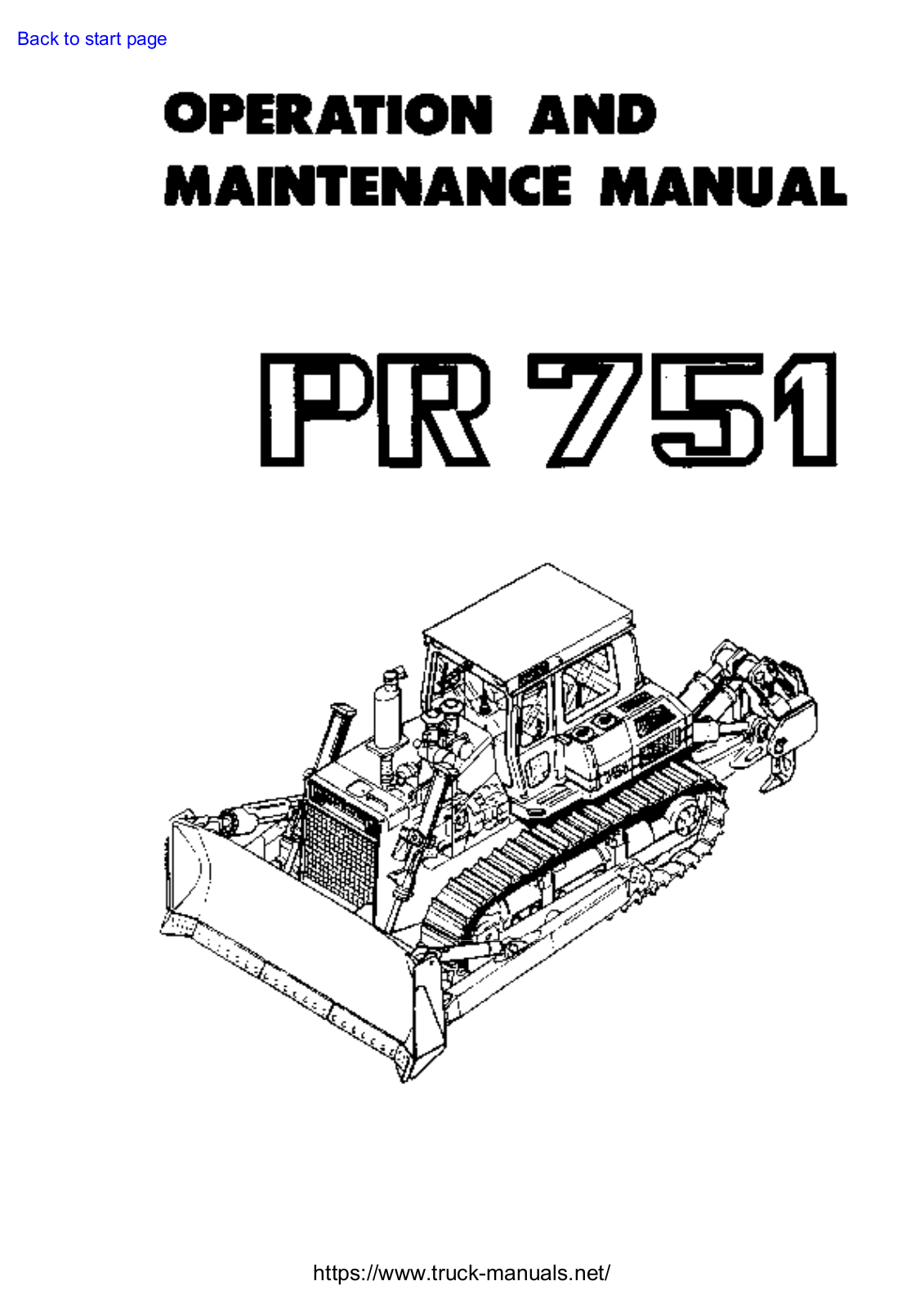 Liebherr PR 751 Operator Manual