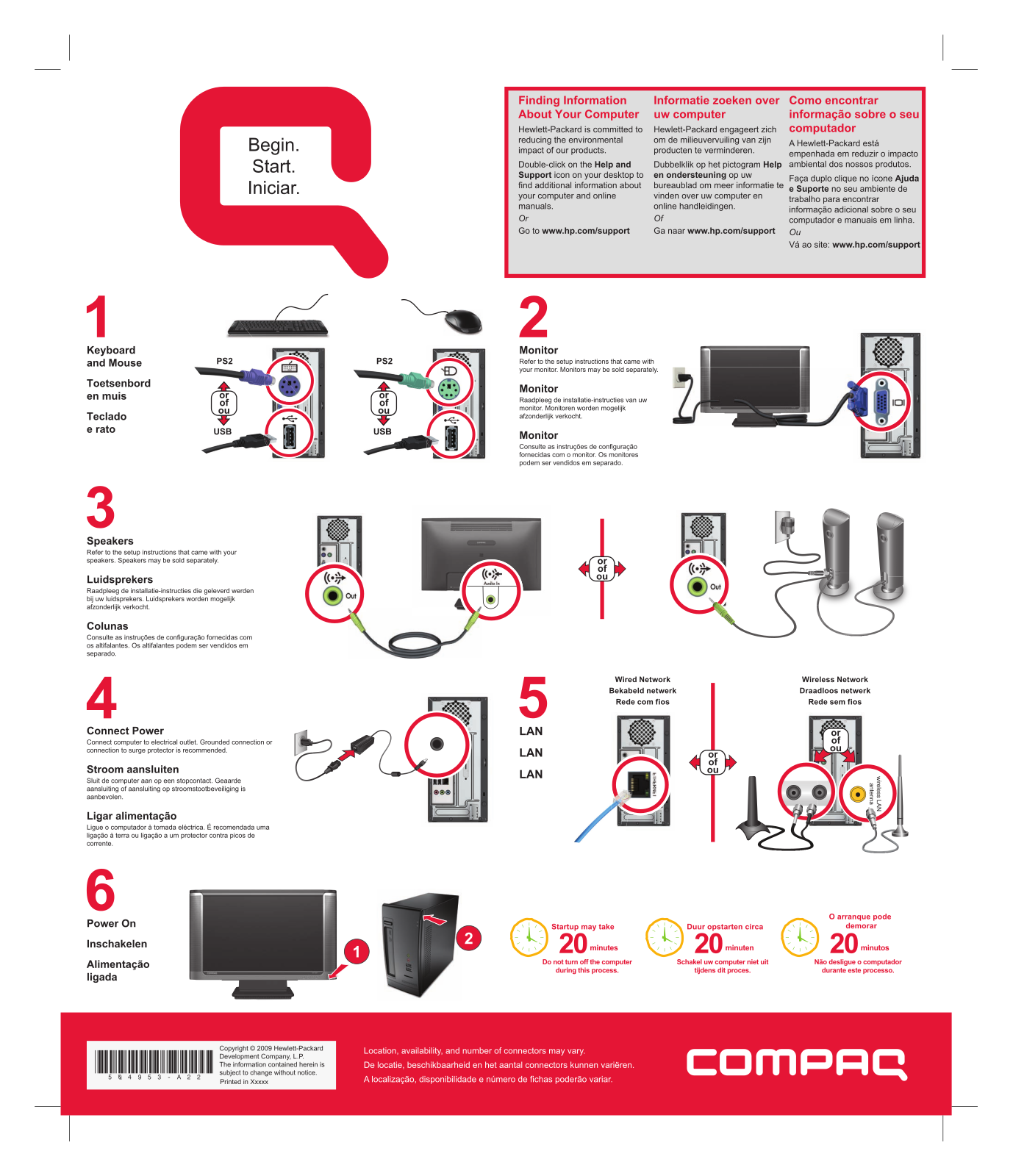 Compaq CQ2200 QUICK START GUIDE