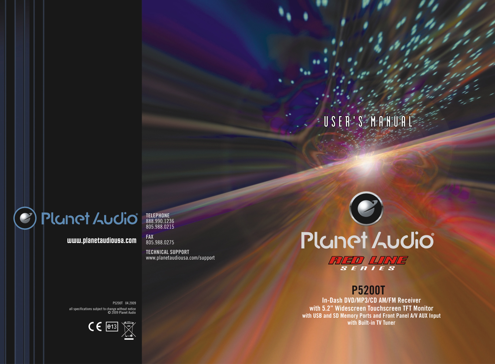 Planet Audio P5200T Users Manual