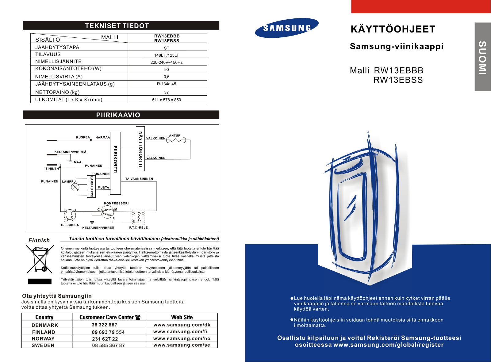 Samsung RW13EBSS1 User manual