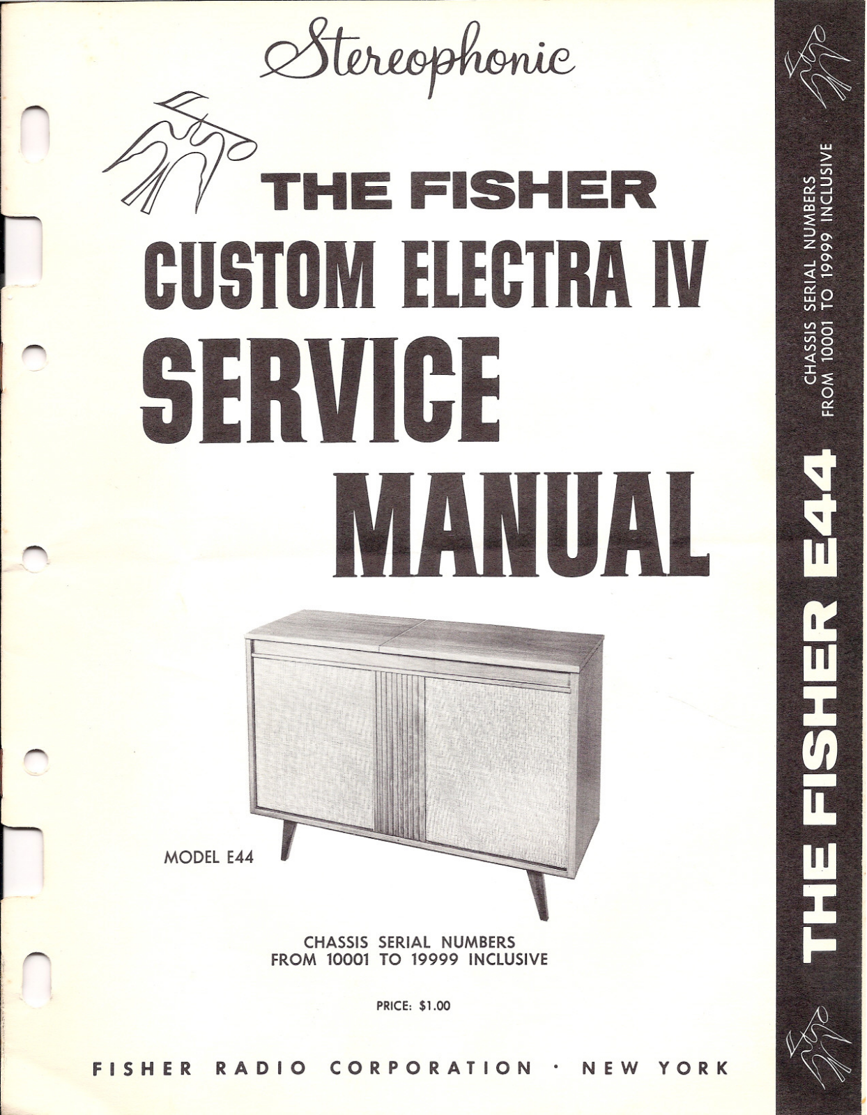 Fisher E-44-Electra-IV Service Manual