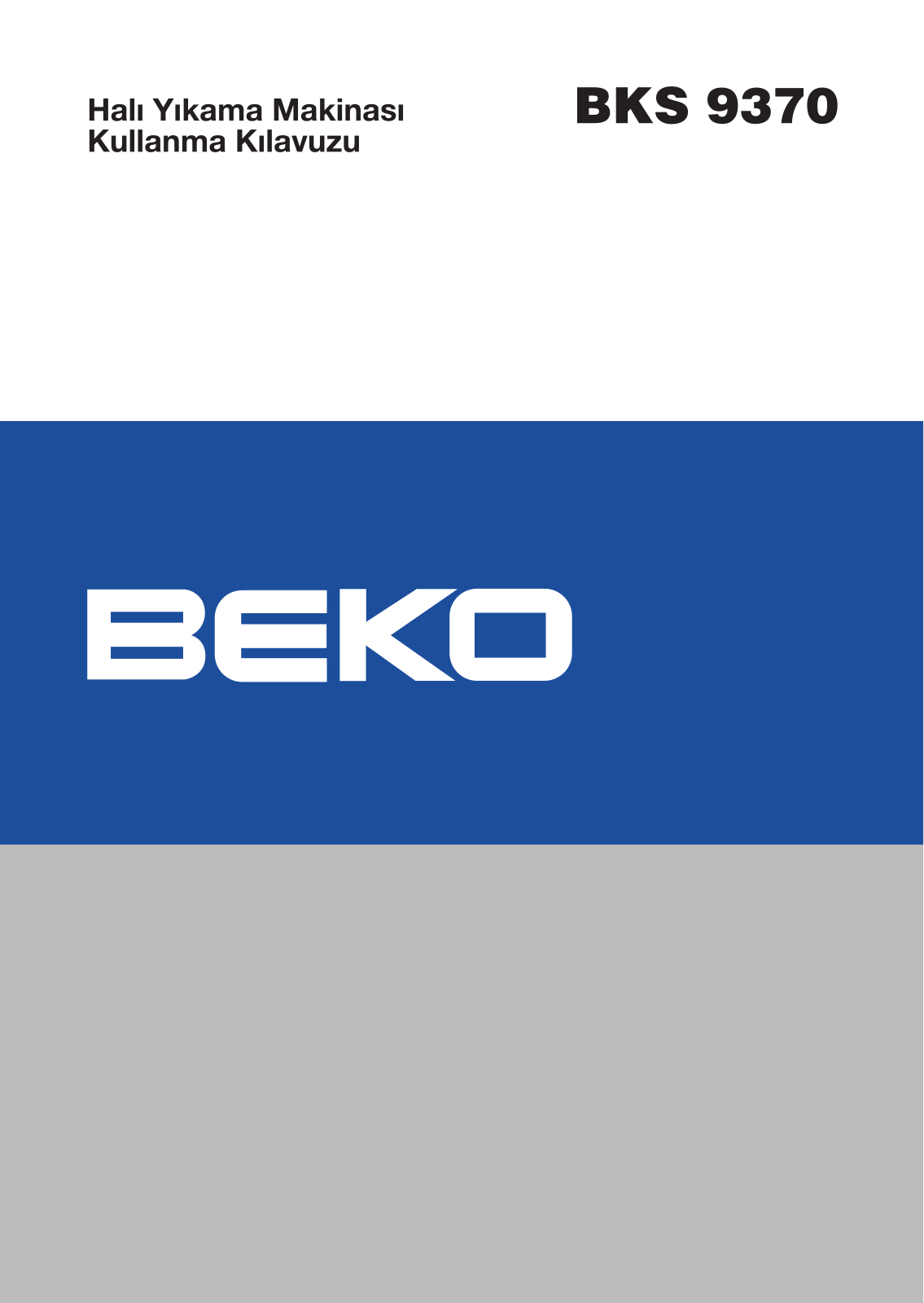 Beko BKS 9370 User Manual