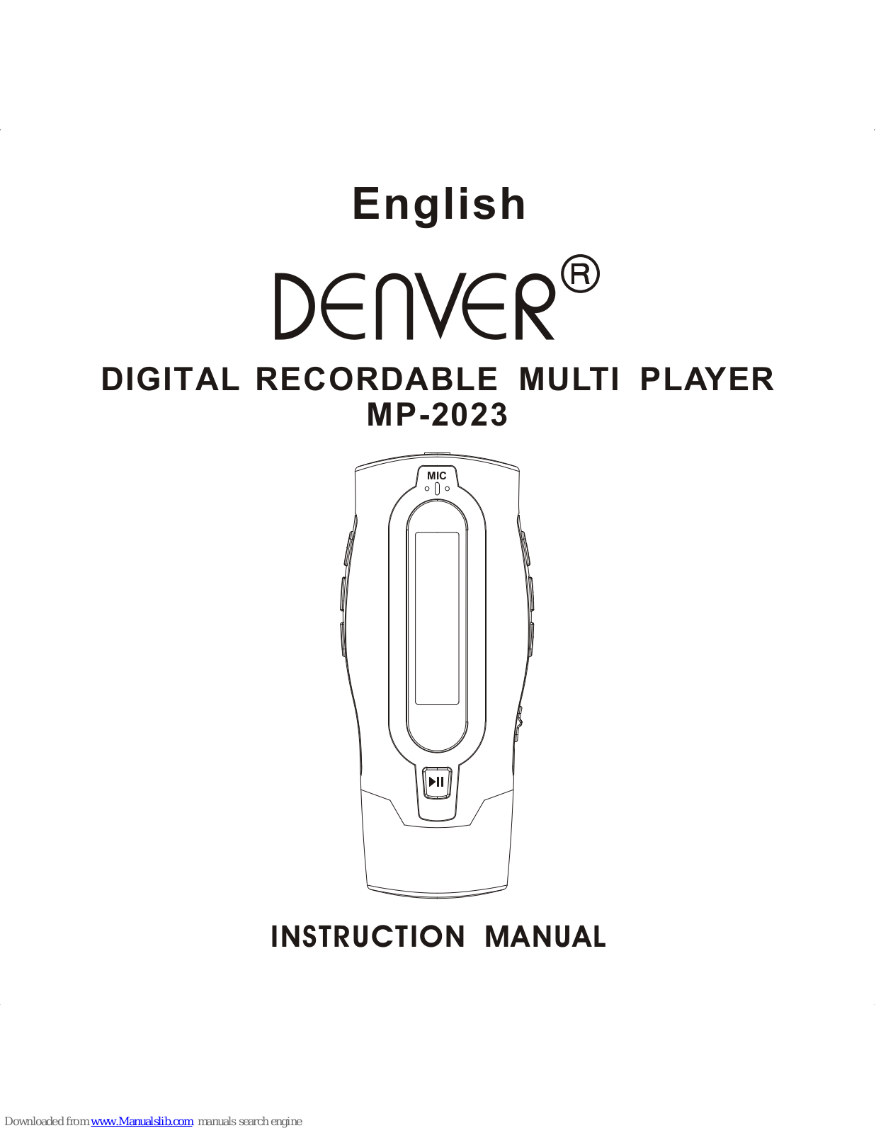 Denver MP-2023 Instruction Manual