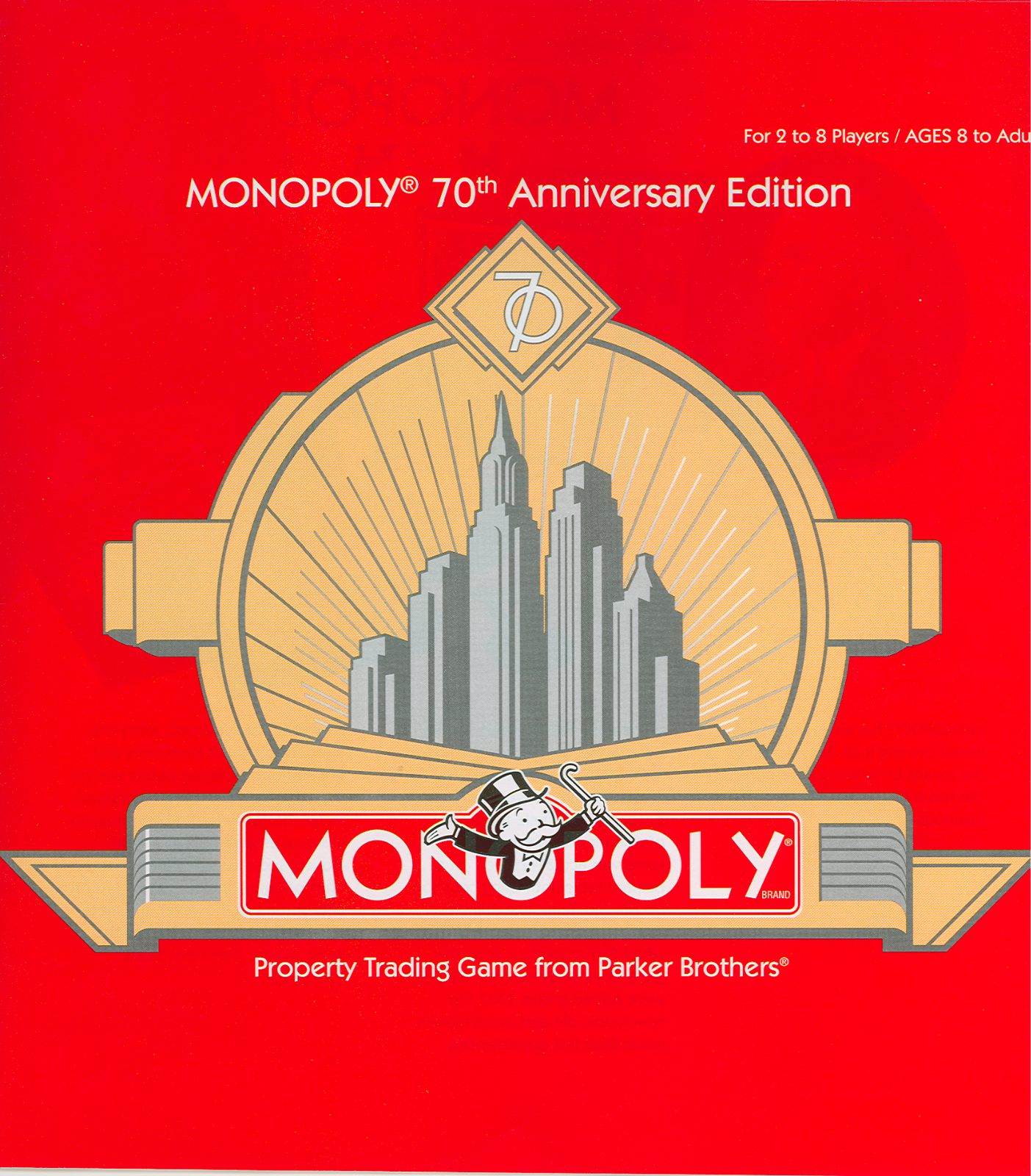 HASBRO Monopoly 70th Anniversary Edition User Manual