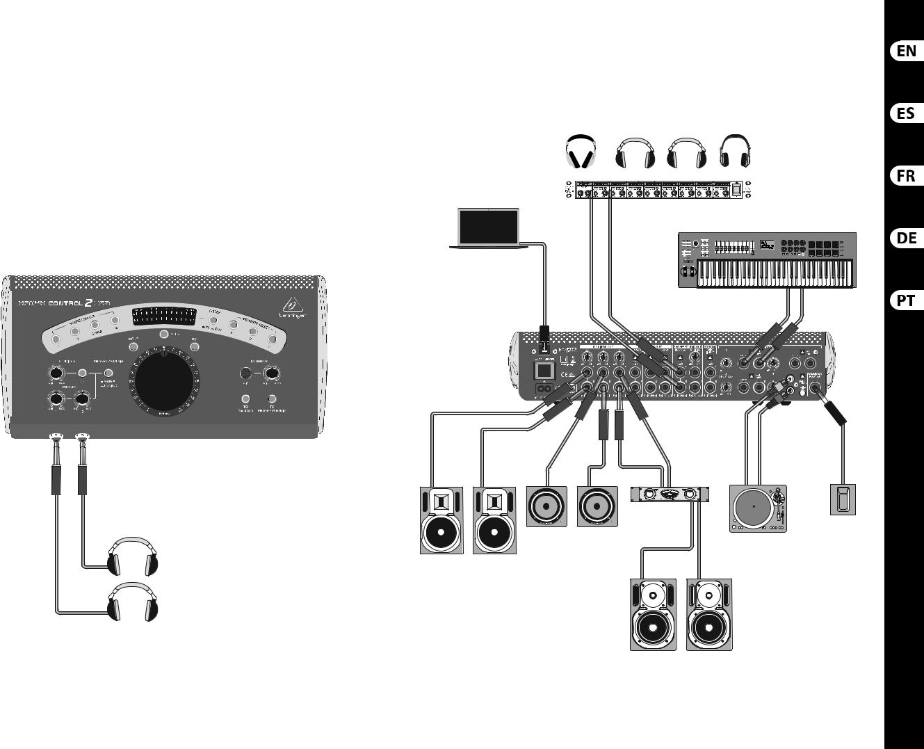 Behringer Xenyx Control2 USB Quick Start Guide