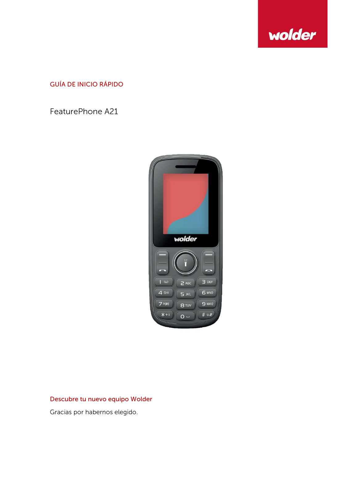 Wolder A21 User Manual