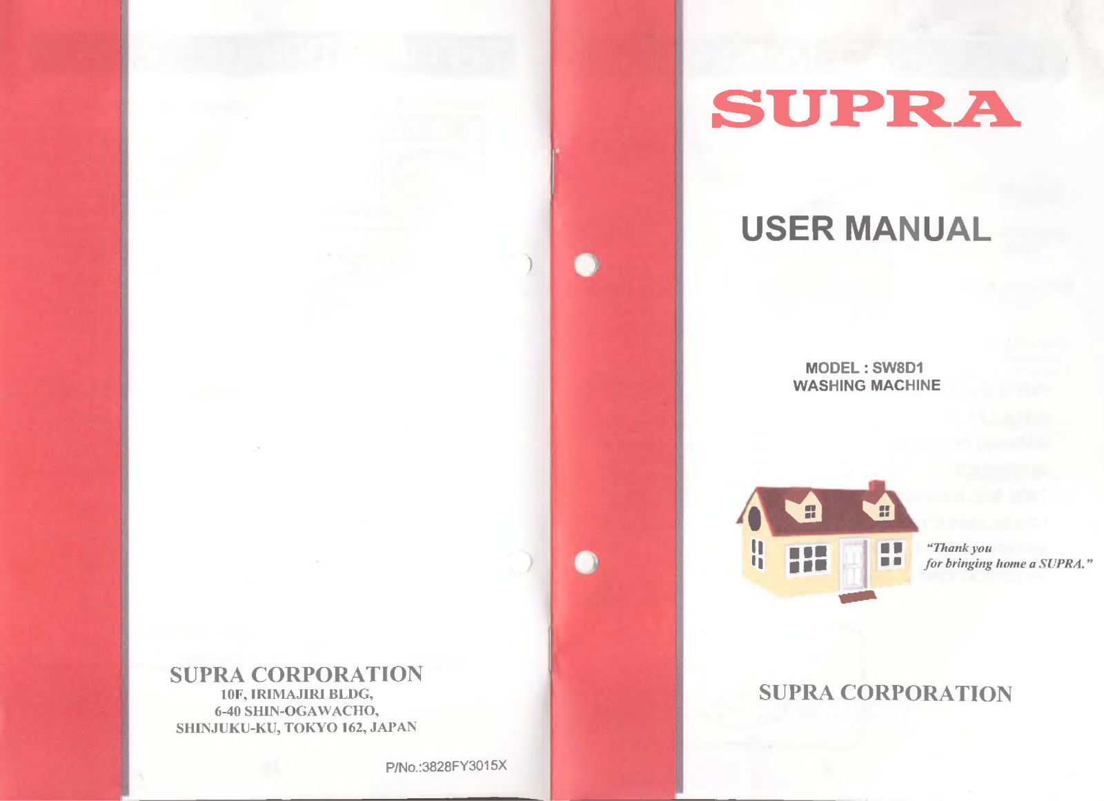 LG SW8D1 User Manual