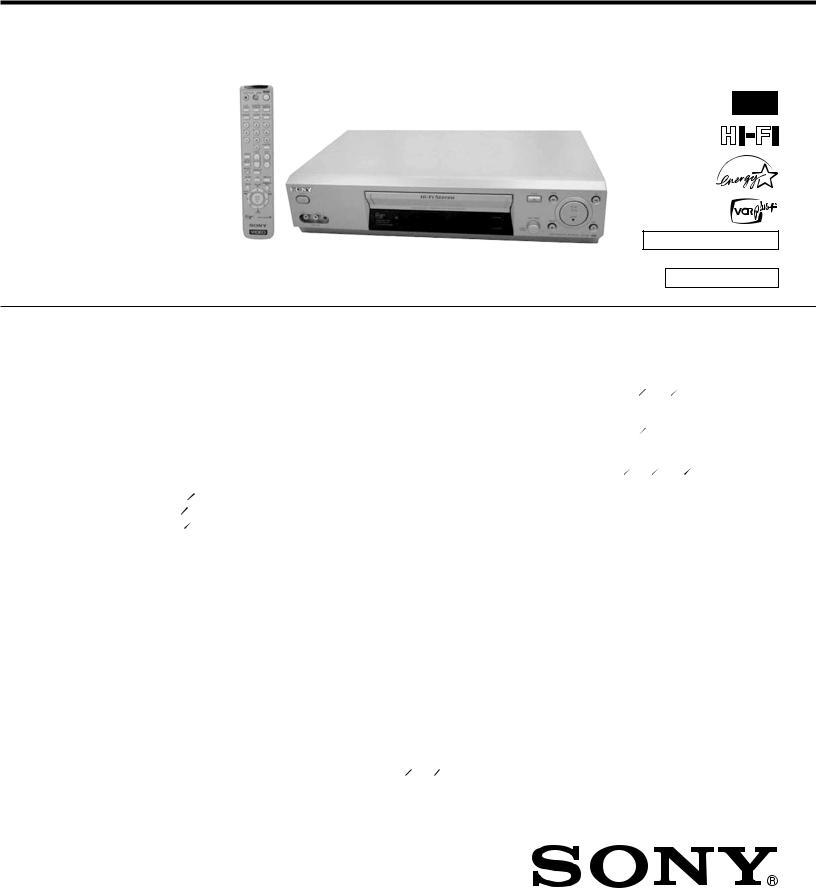 Sony SLV-N55, SLV-N77, SLV-N88, SLV-N99 Service Manual