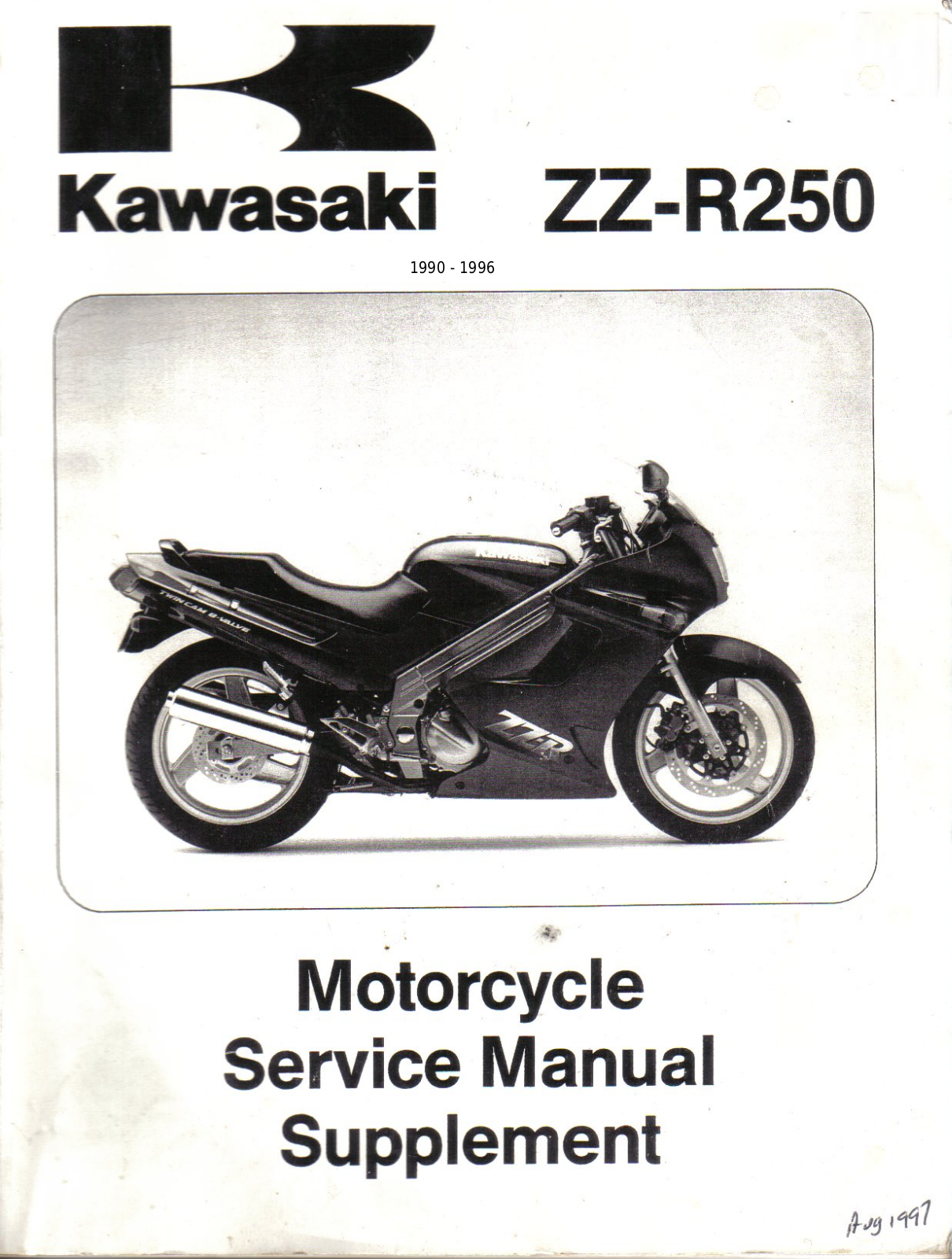 Kawasaki ZZ-R250 (1990-1996) User Manual