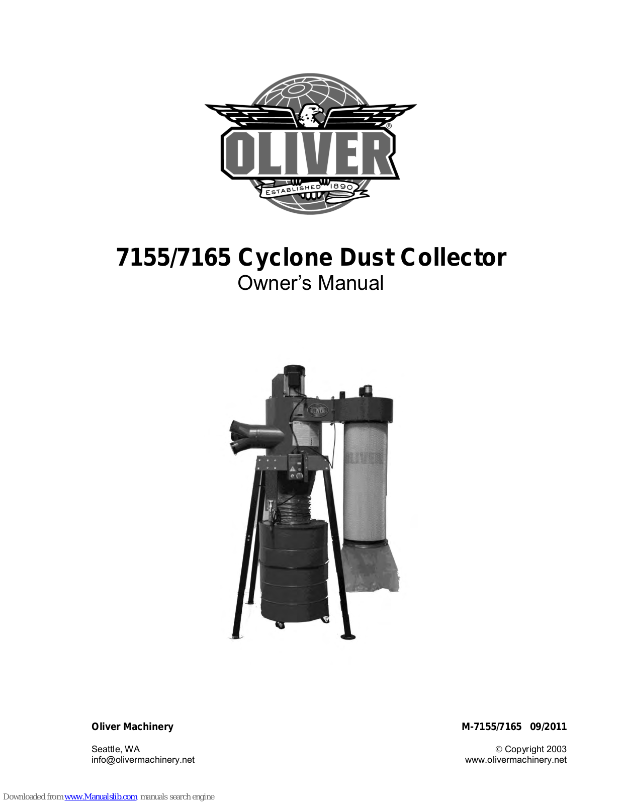 Oliver 7155, 7165 Owner's Manual