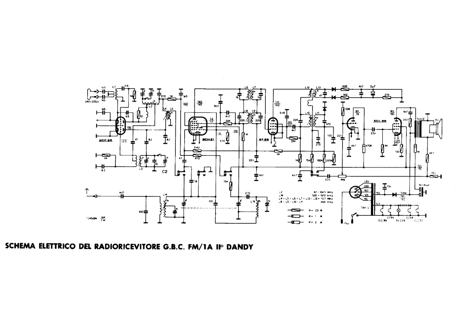 GBC fm 1a ii schematic