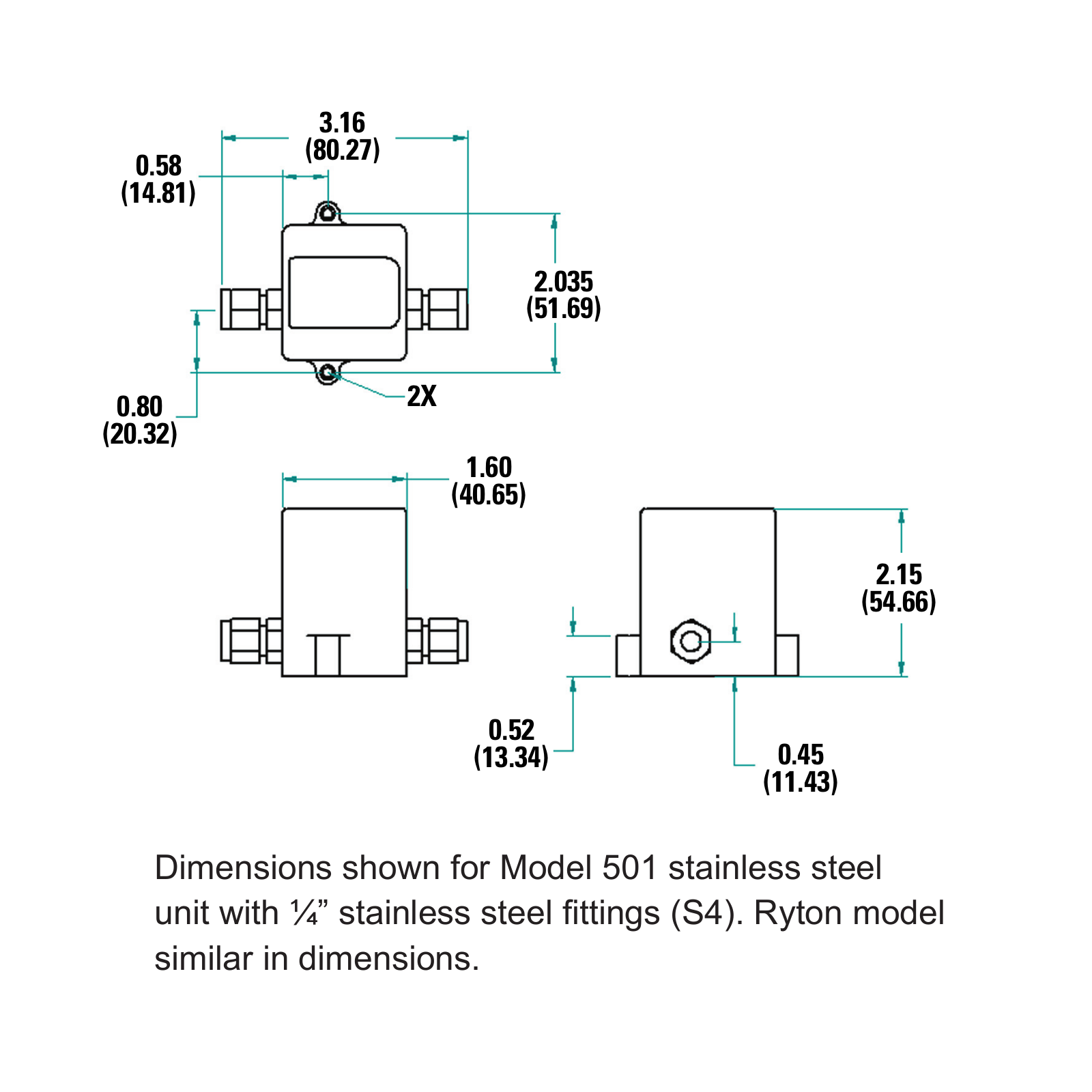 McMillan 501 Dimensions shown - ManualMachine.com