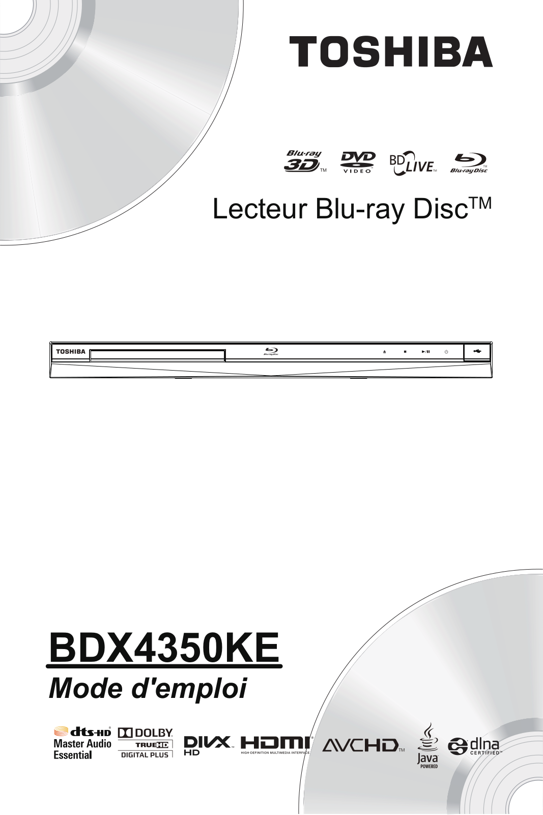 TOSHIBA BDX4350, BDX4350KE User Manual