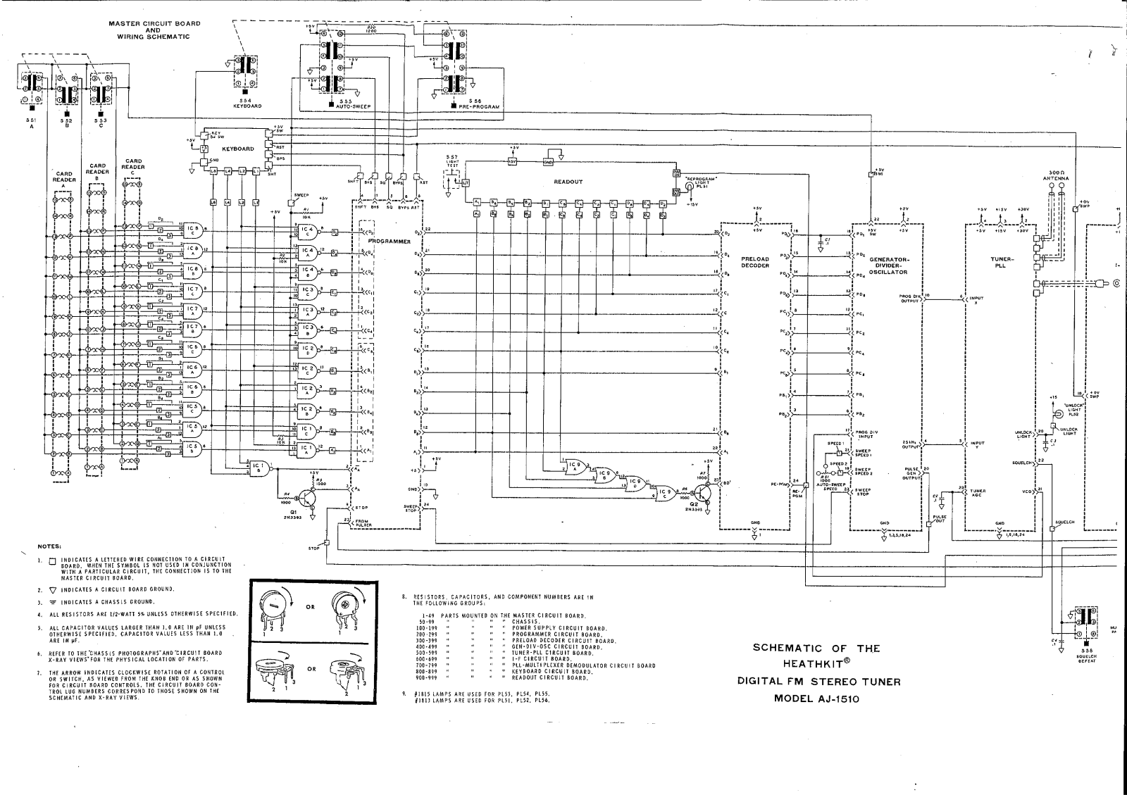 Heathkit AJ-1510A Schematic