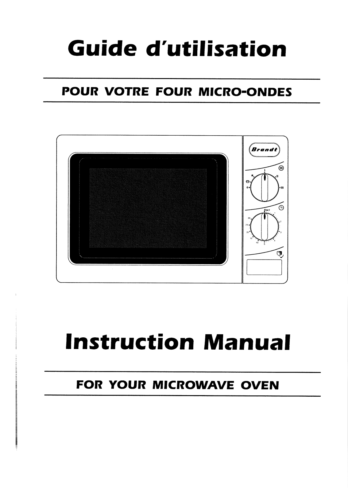 BRANDT MW171BEU1 User Manual