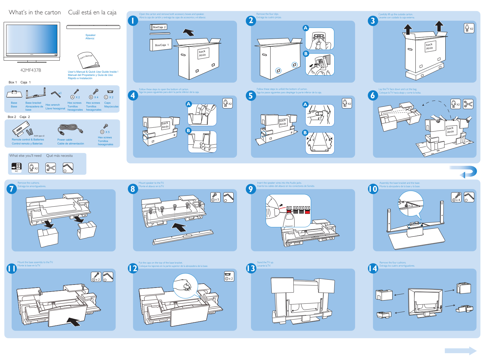 Philips 42MF437B-37E, 42MF437B-37B, 42MF437B User Manual