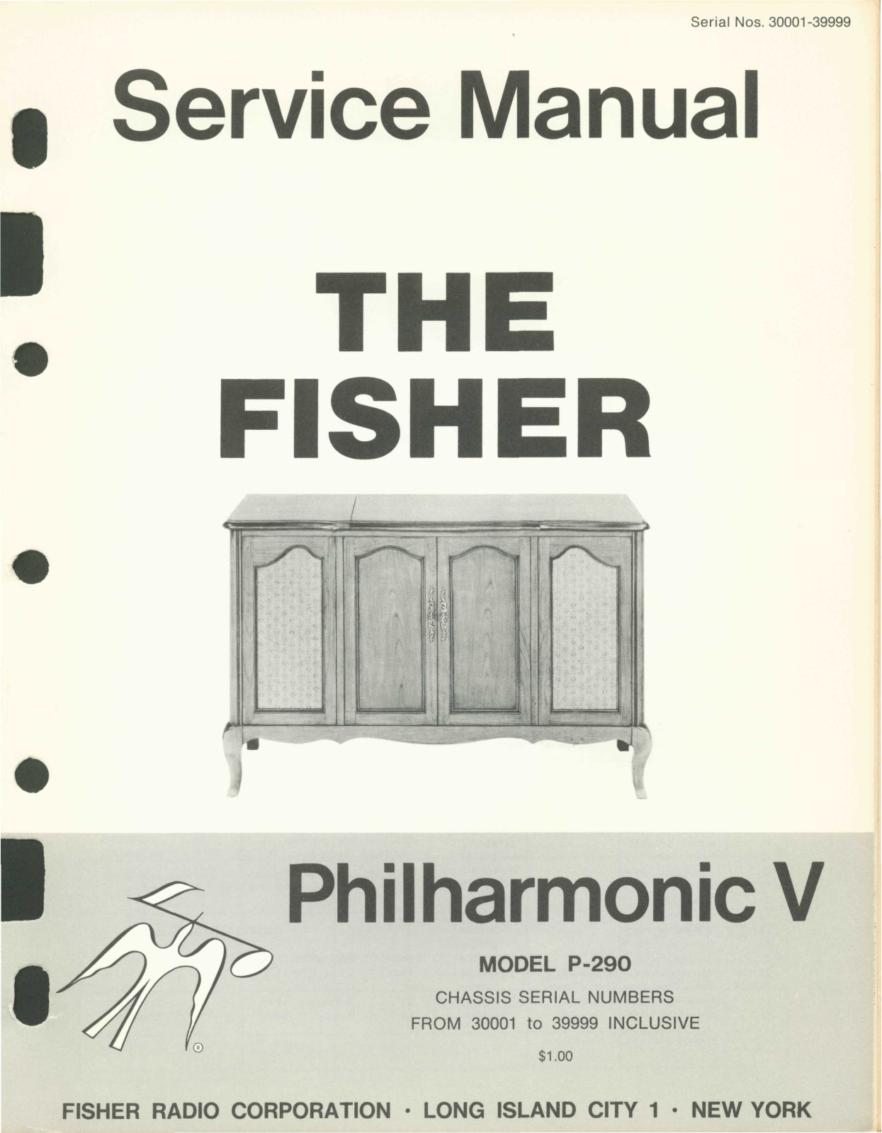 Fisher Philharmonic-5-P-290 Service Manual