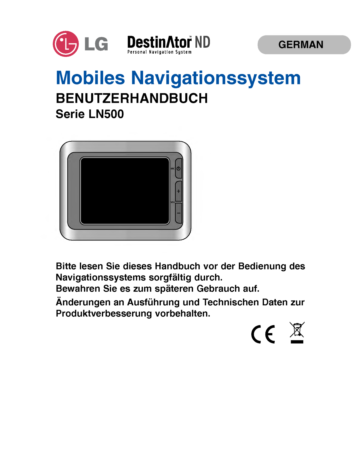 Lg LN500 series user Manual