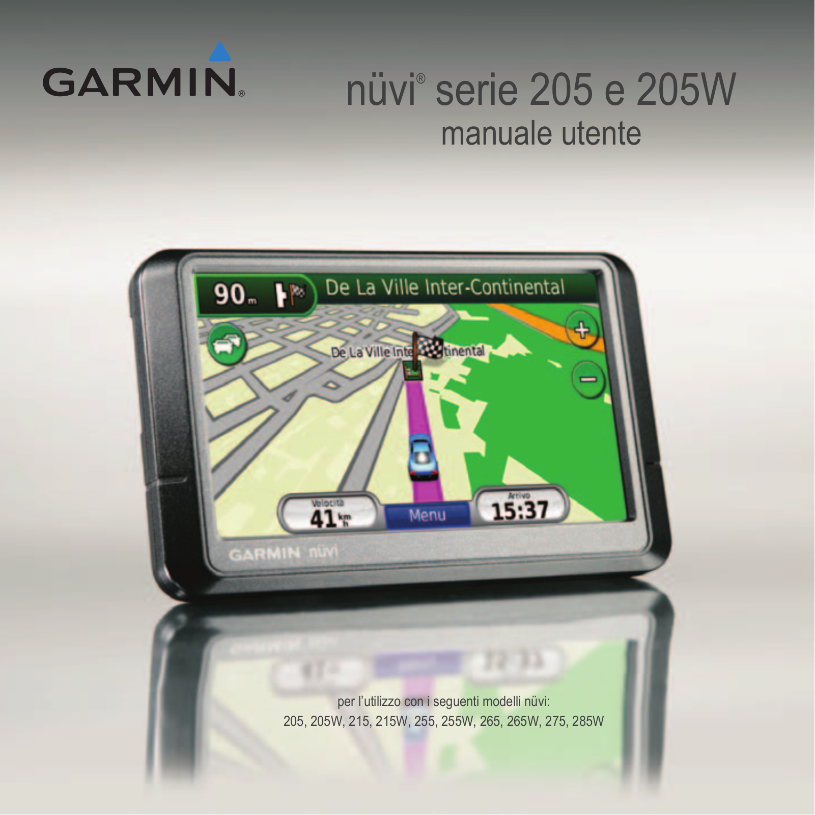 Garmin nüvi 205, nüvi 255, nüvi 255W, nüvi 275T, nüvi 215T User Manual