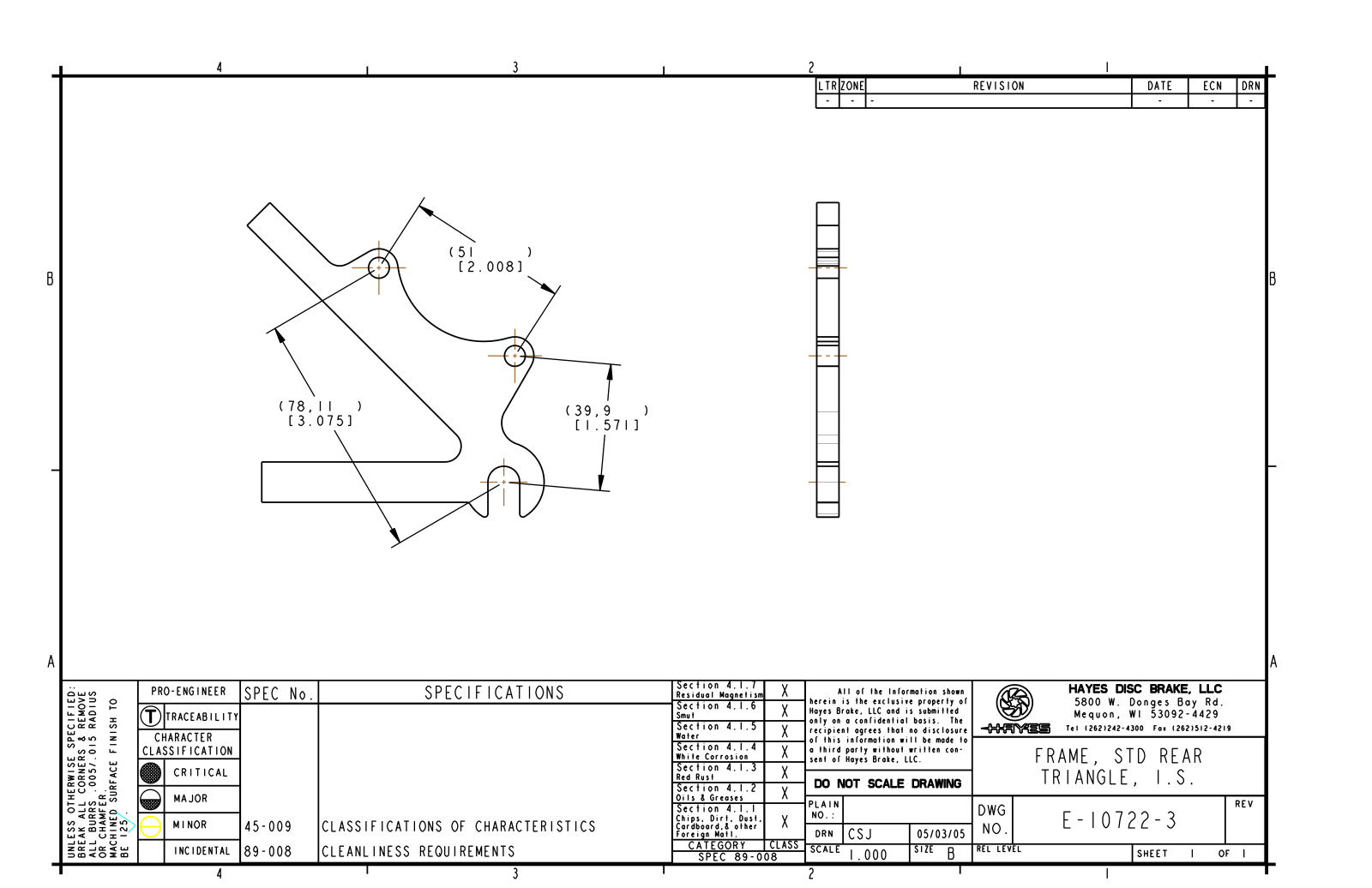 Hayes Disc Brakes REAR QR IS User Manual